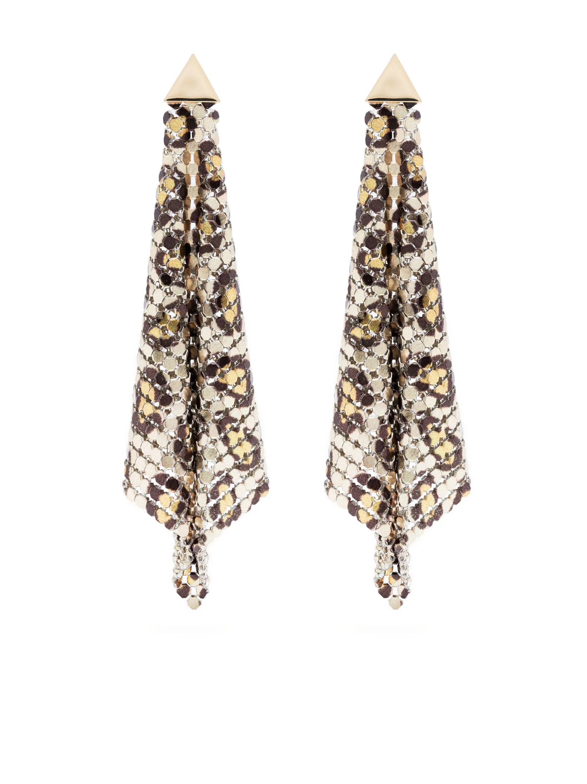 Flow Pixel leopard-print earrings