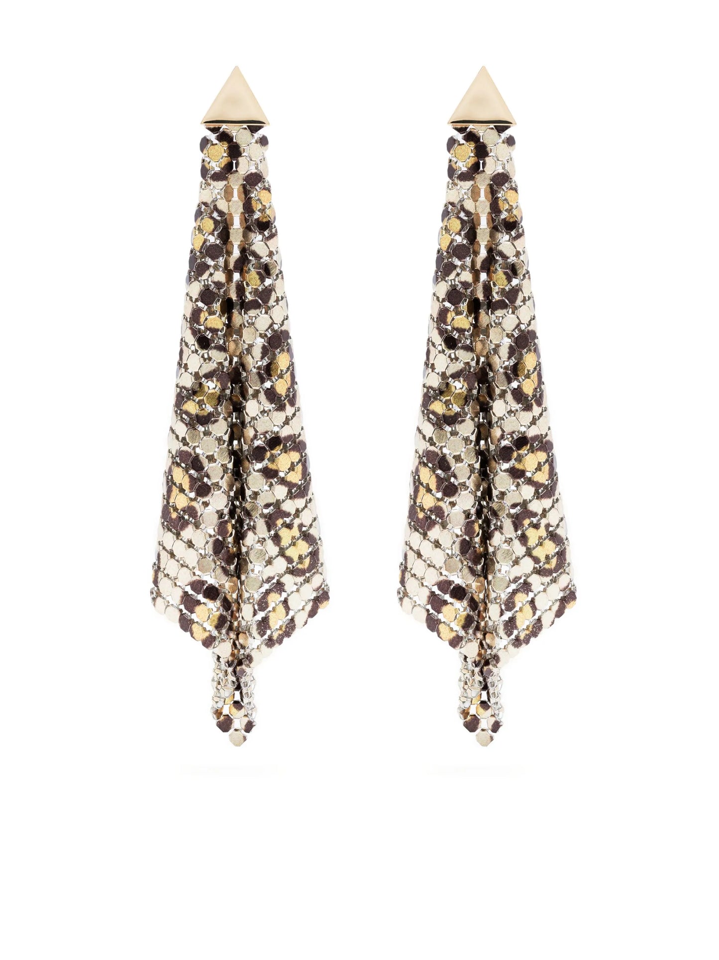 Flow Pixel leopard-print earrings