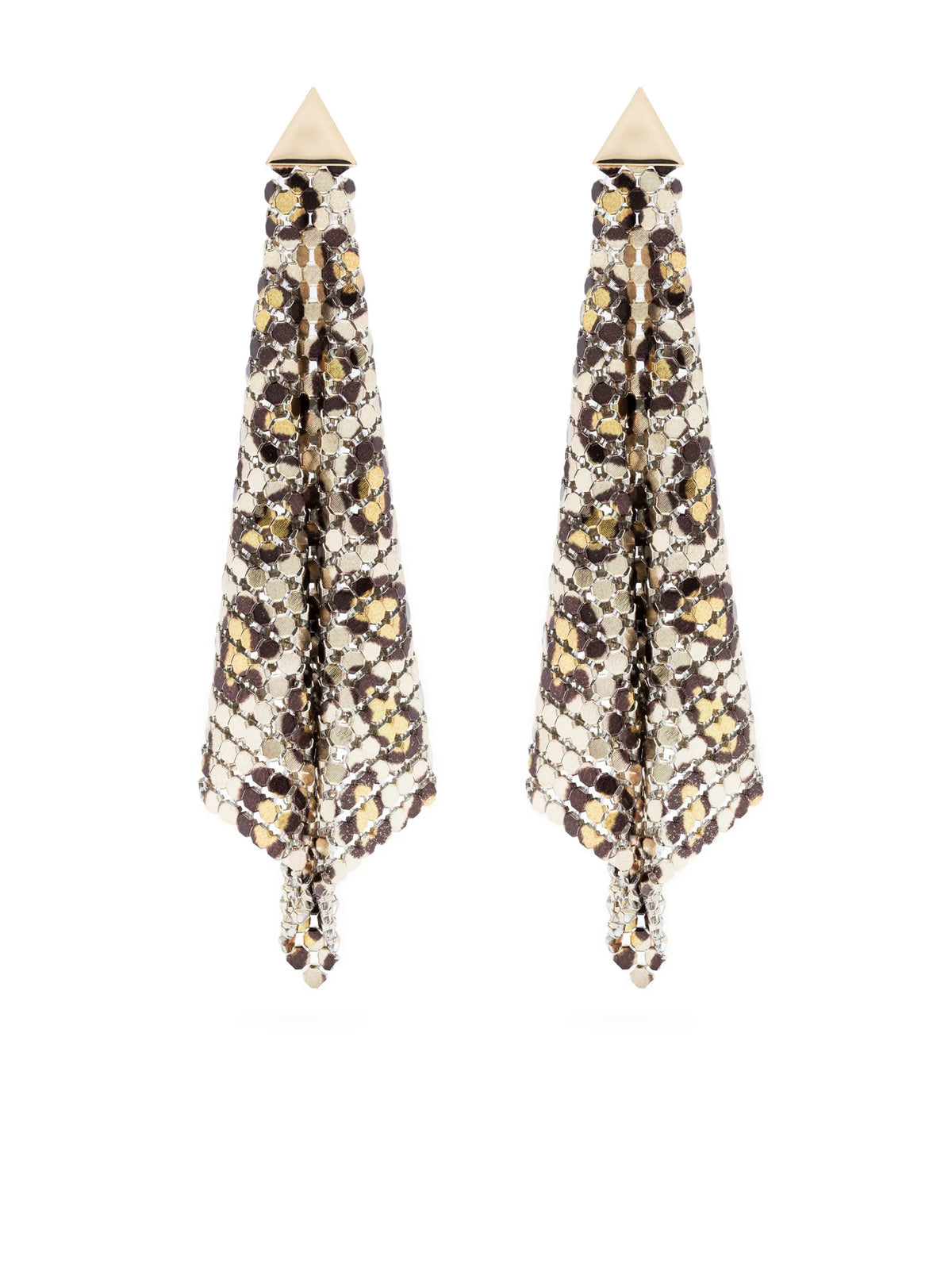 Flow Pixel leopard-print earrings