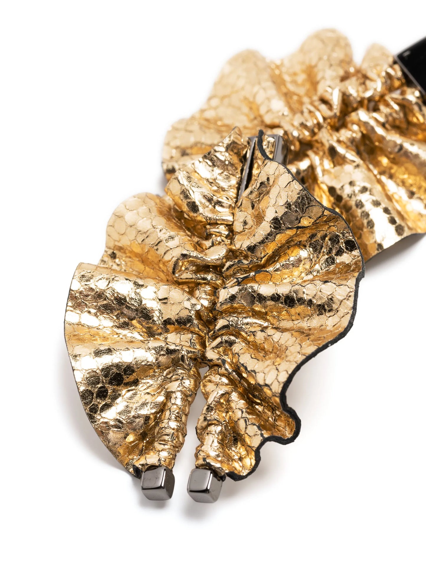 Minialie leaf drop earrings