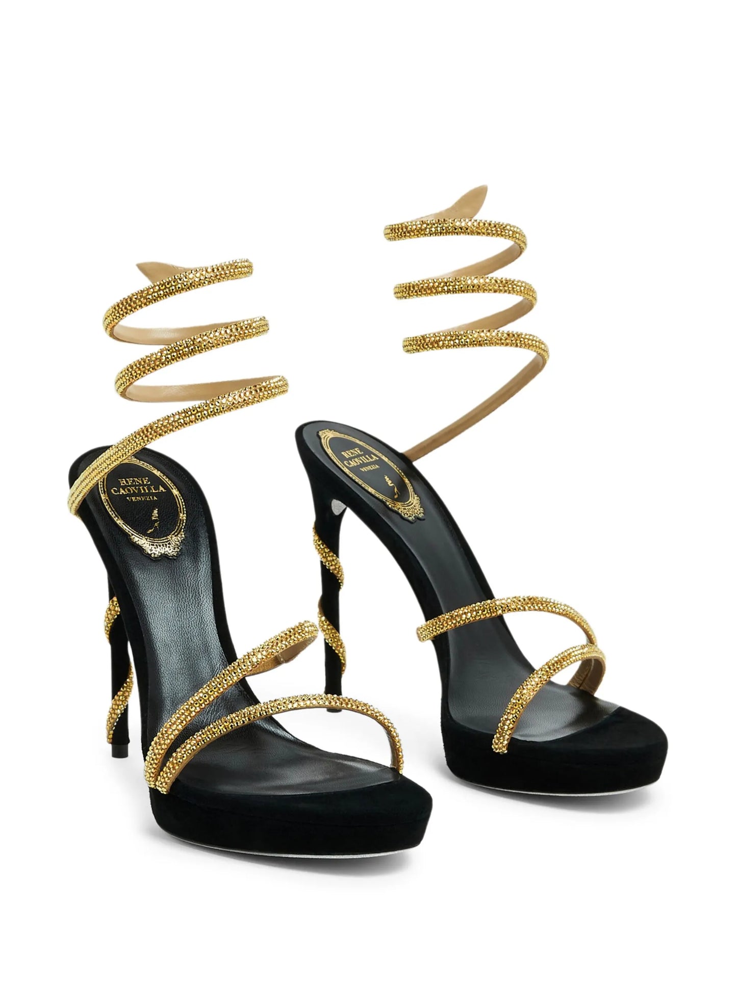 Cleo crystal-embellished sandals