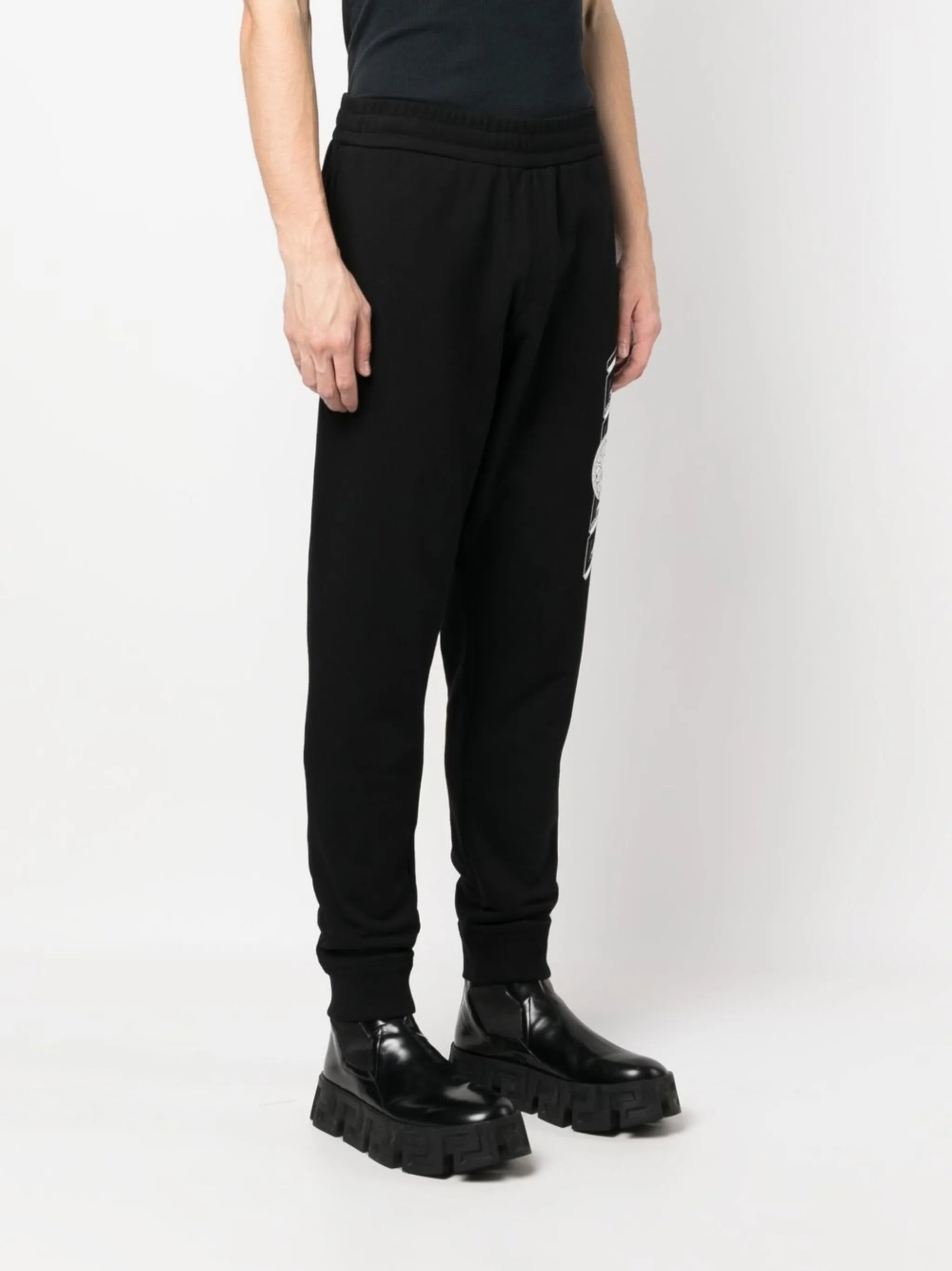 Medusa-print tapered sweatpants