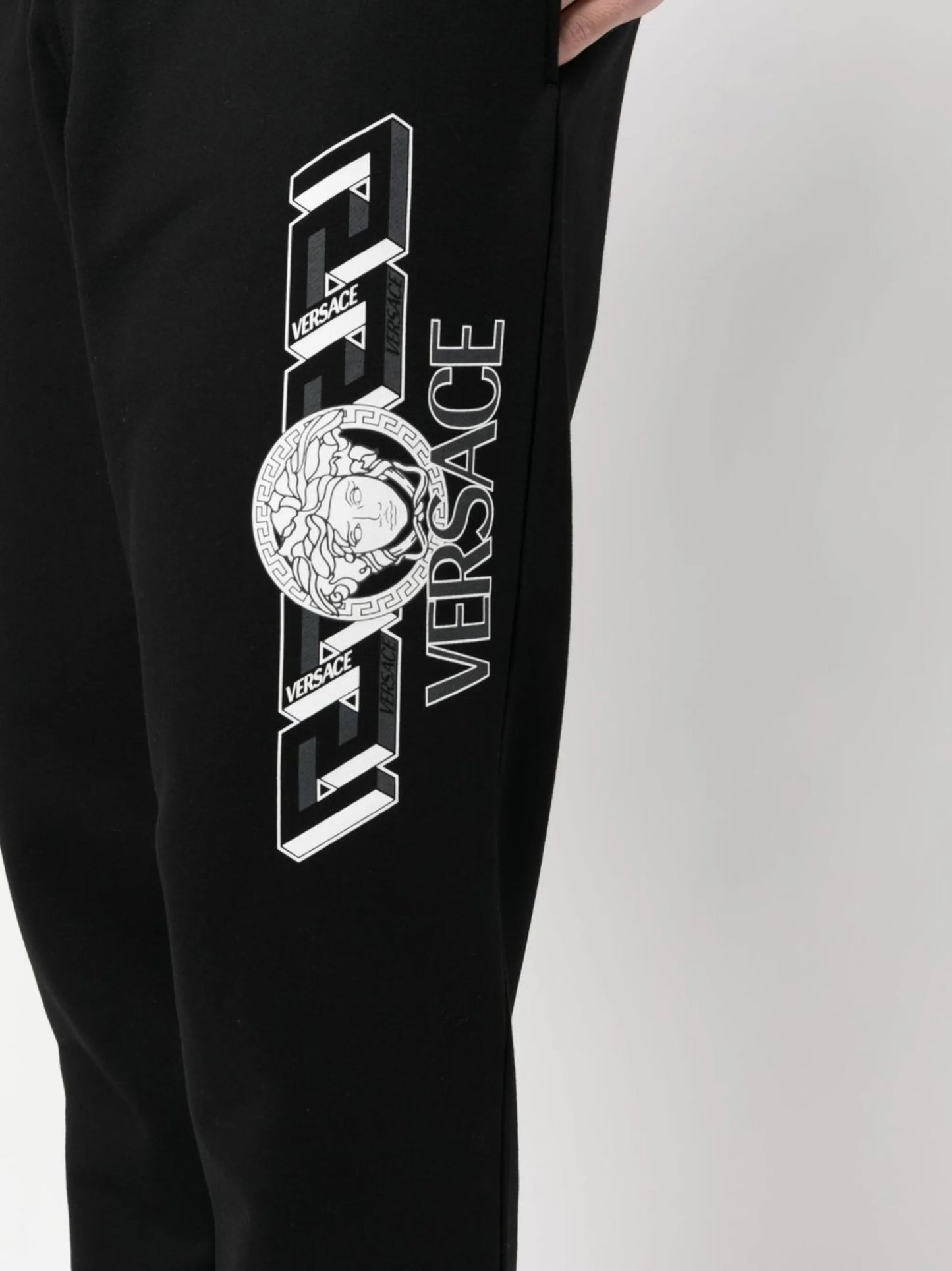 Medusa-print tapered sweatpants