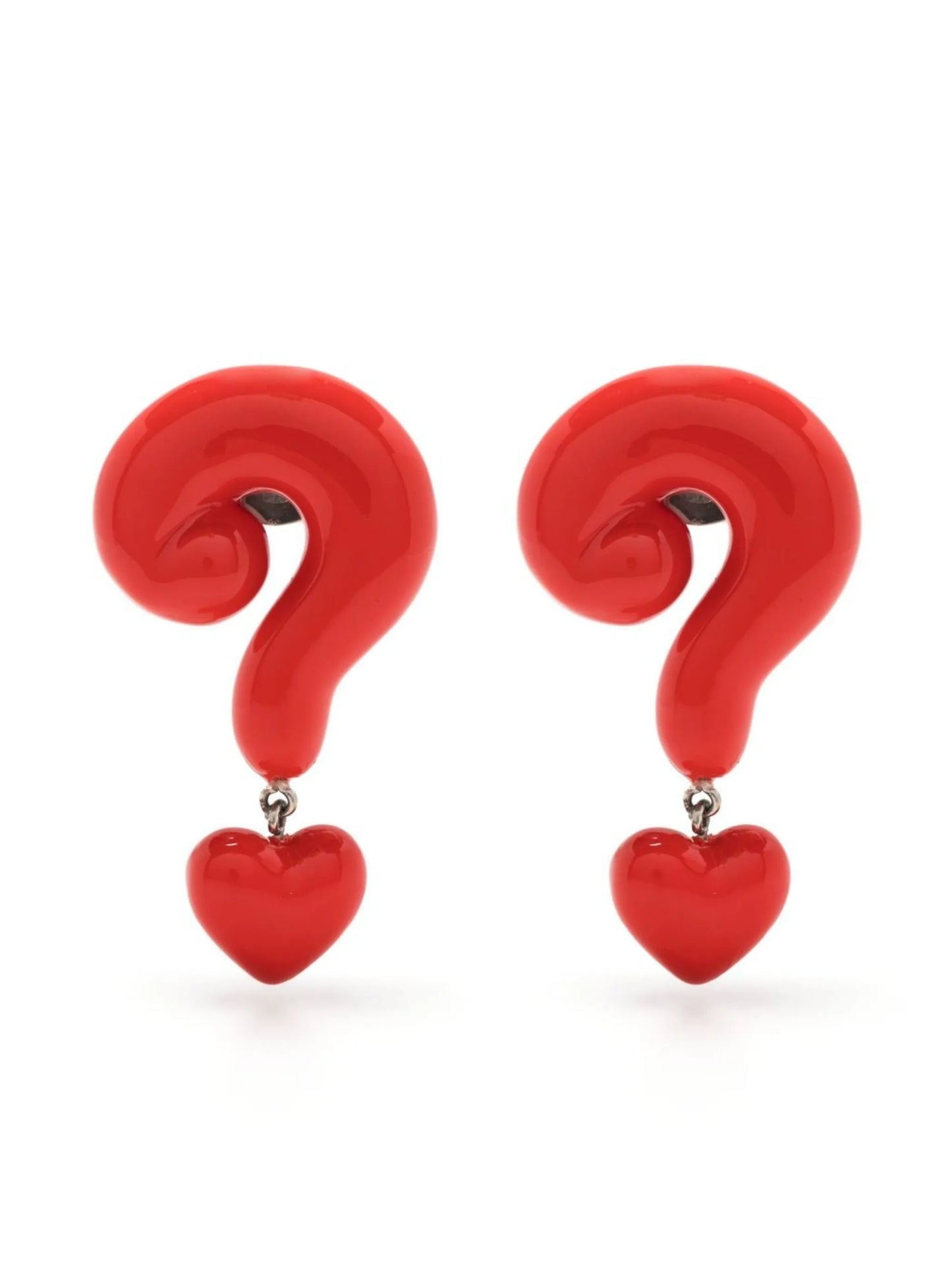 Question Mark drop earrings