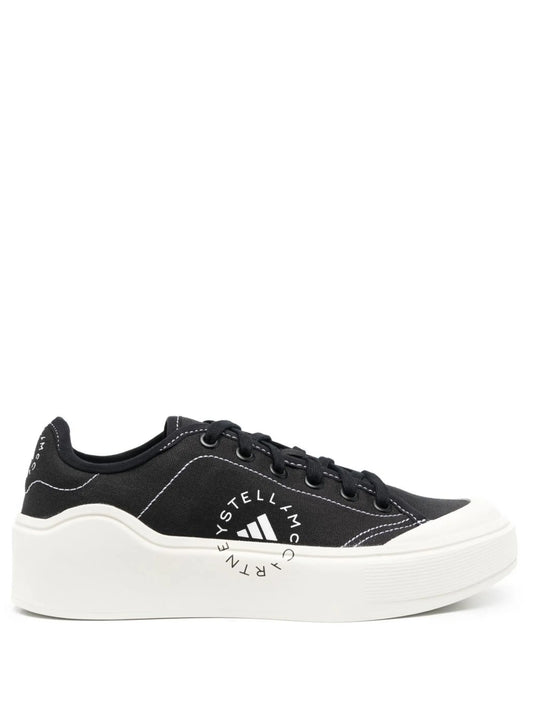 logo print lace-up sneakers