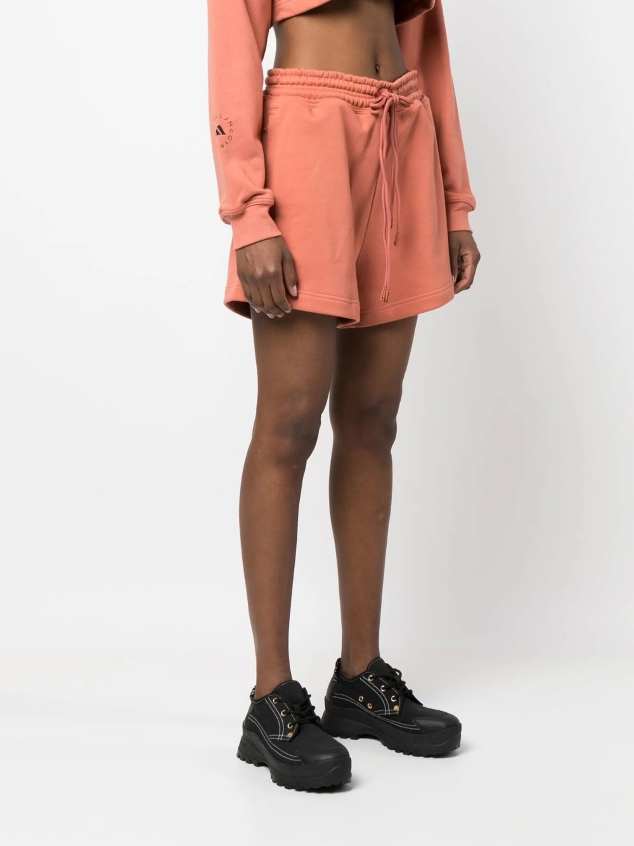 logo-print shorts