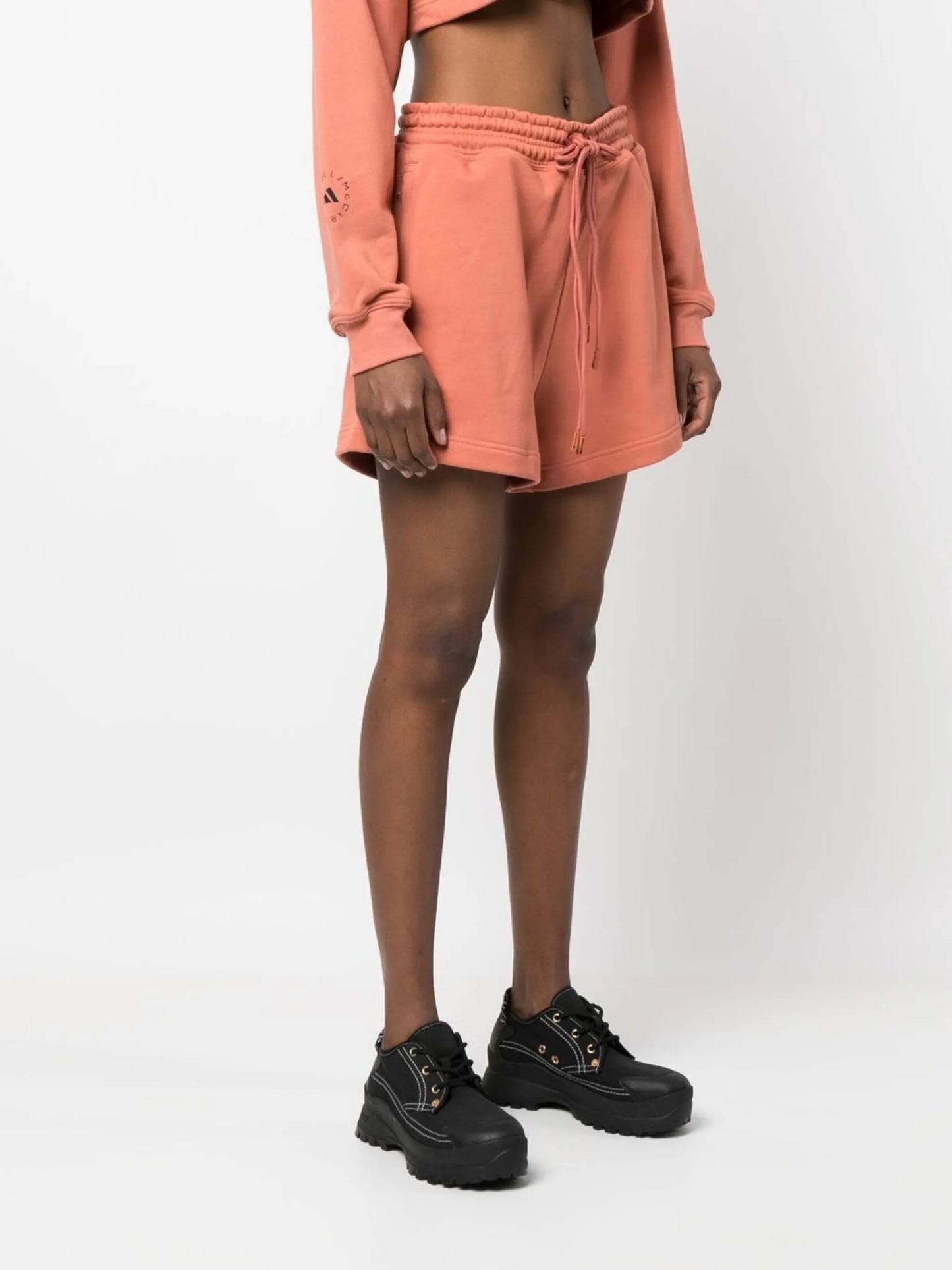 logo-print shorts