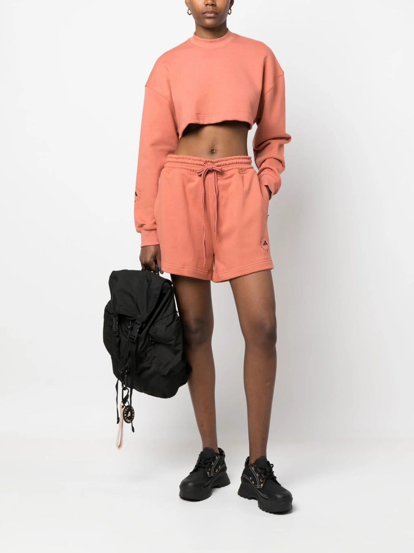 logo-print shorts