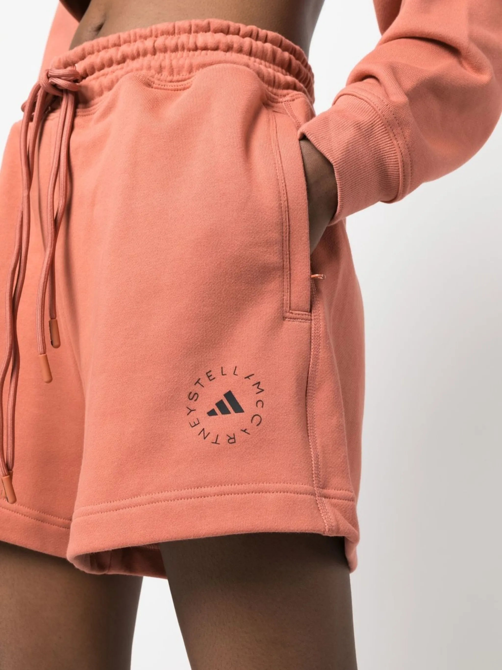 logo-print shorts