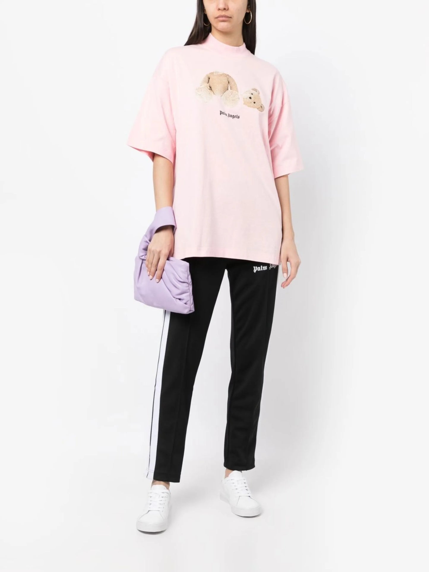 bear-print cotton T-shirt