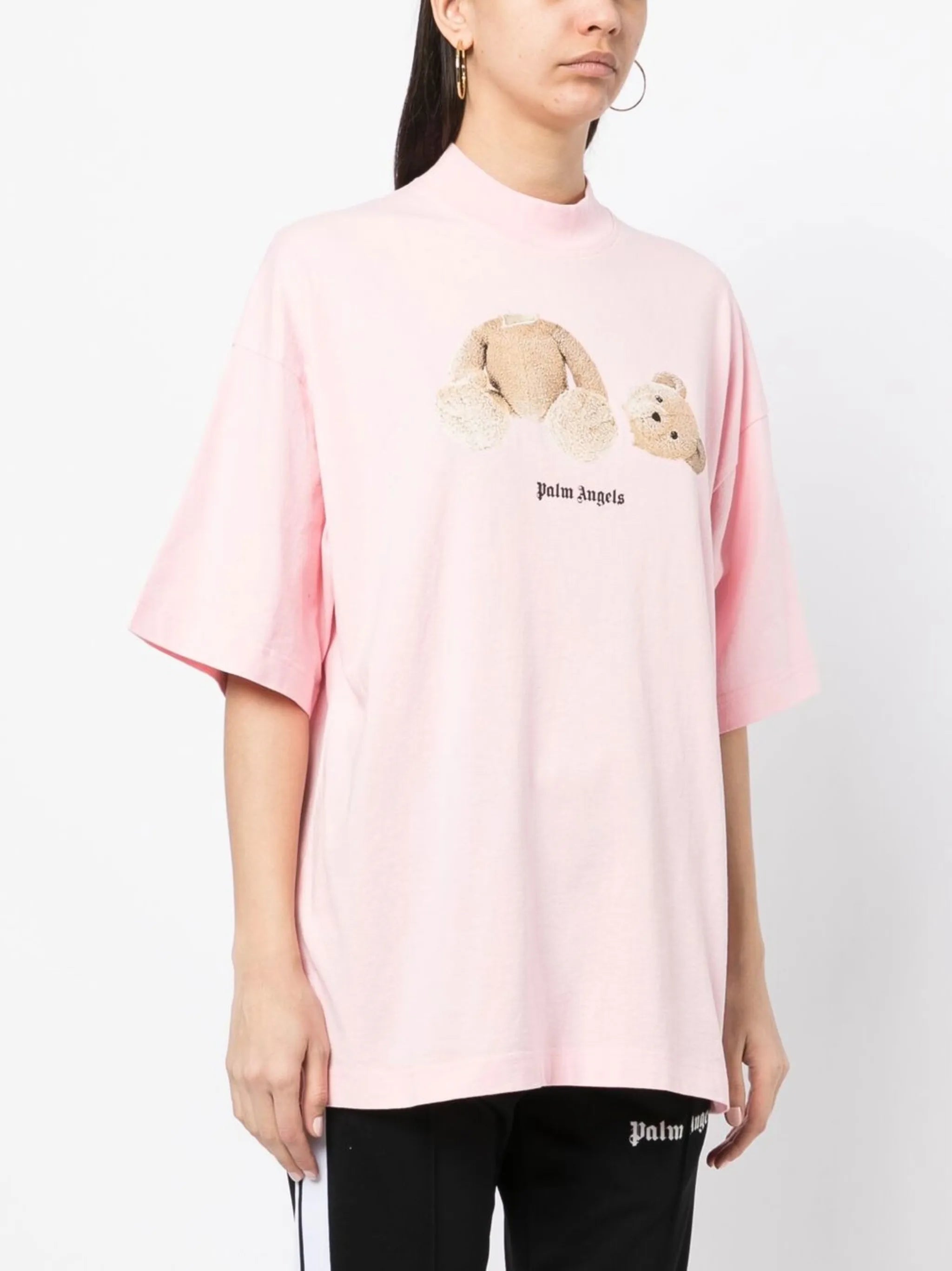 bear-print cotton T-shirt