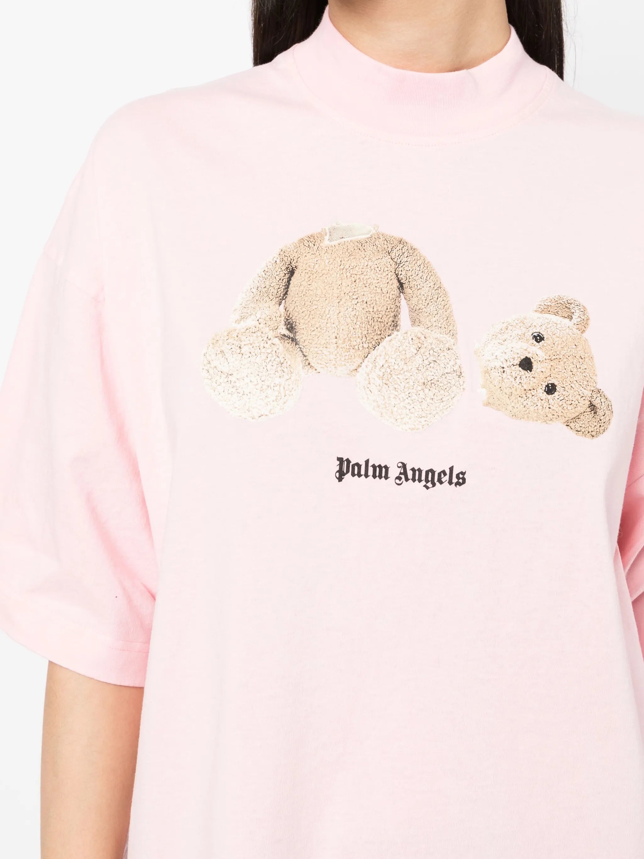 bear-print cotton T-shirt