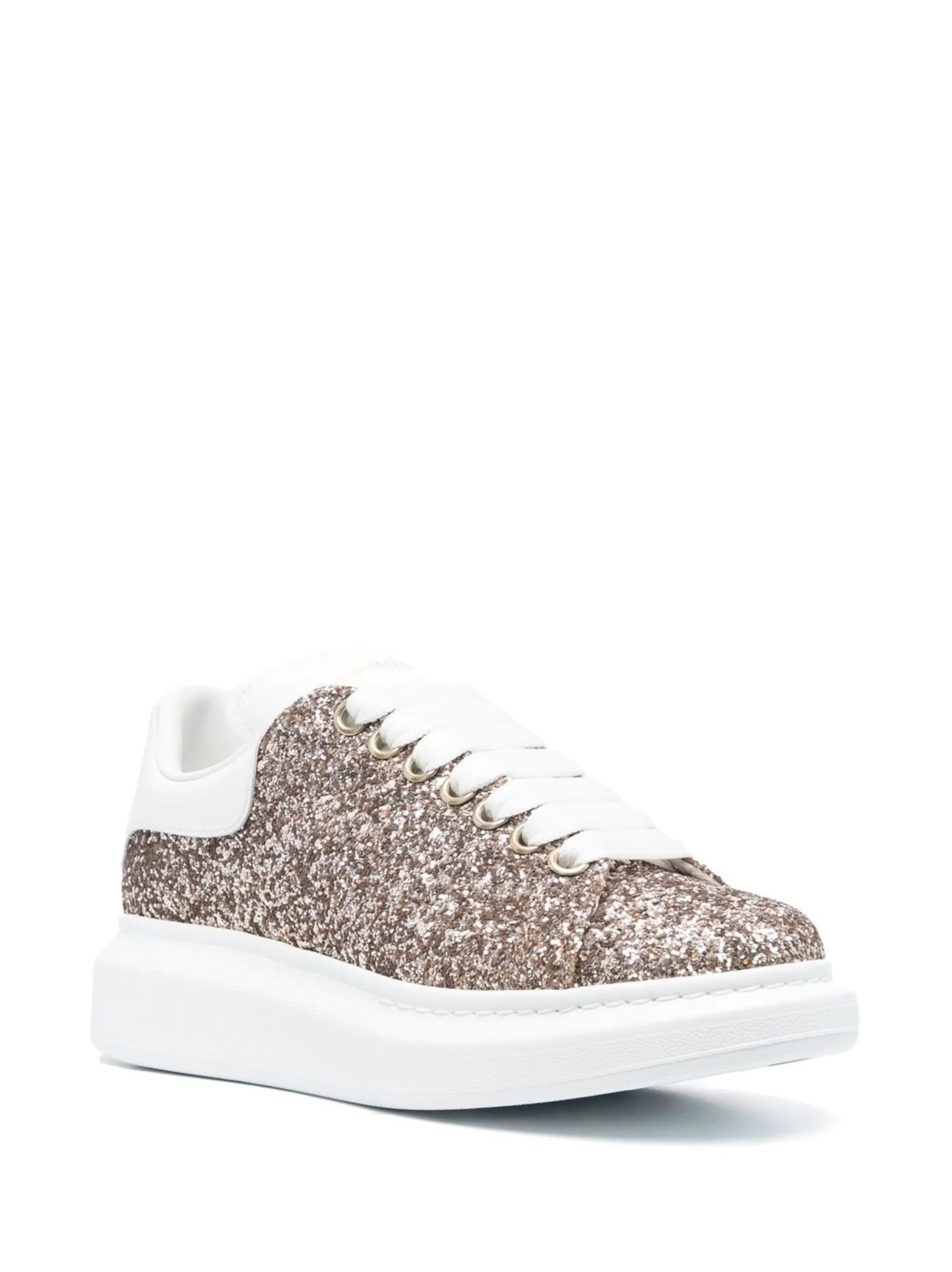Oversized lace-up sneakers