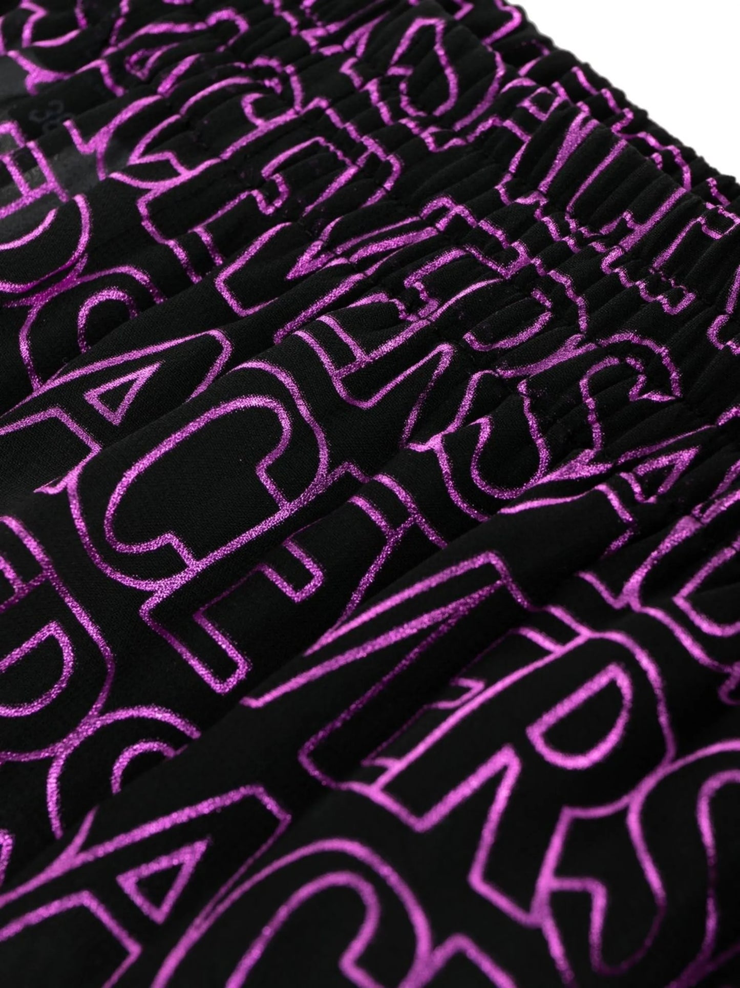 logo-print semi-sheer pants