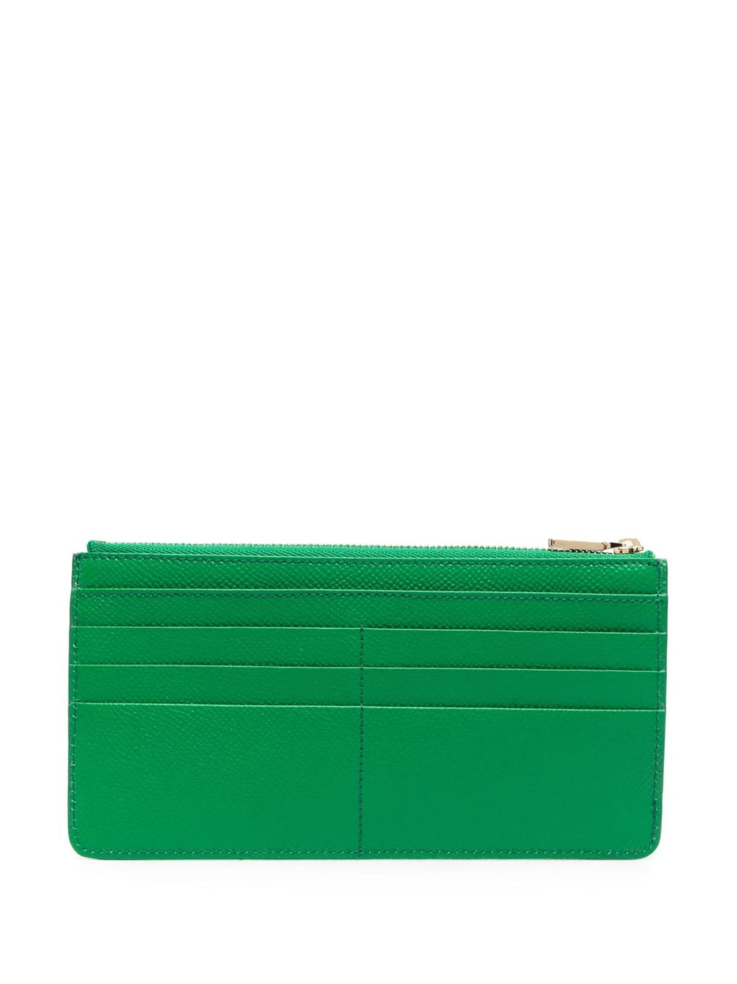 logo-plaque leather wallet