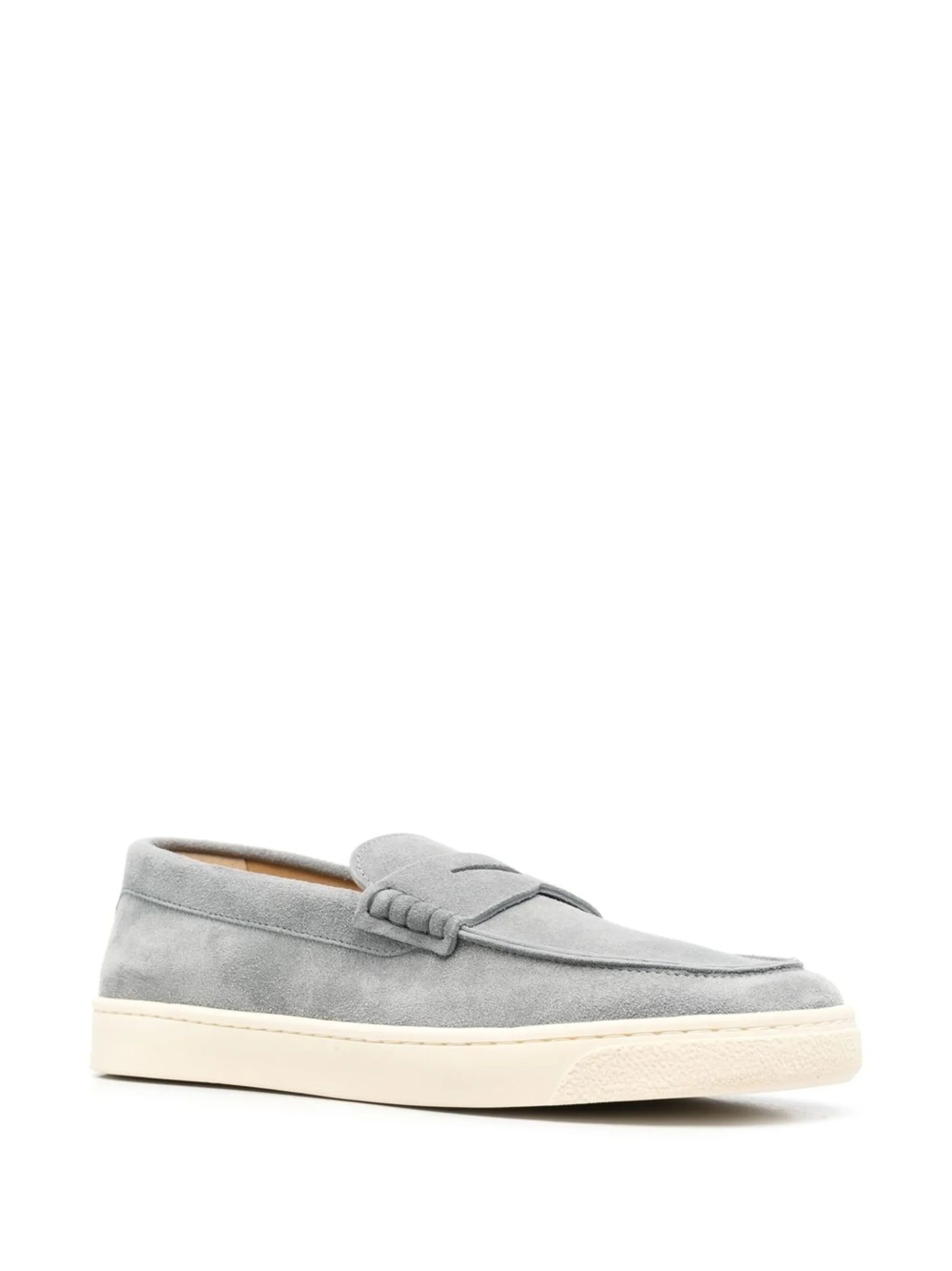 suede penny loafers