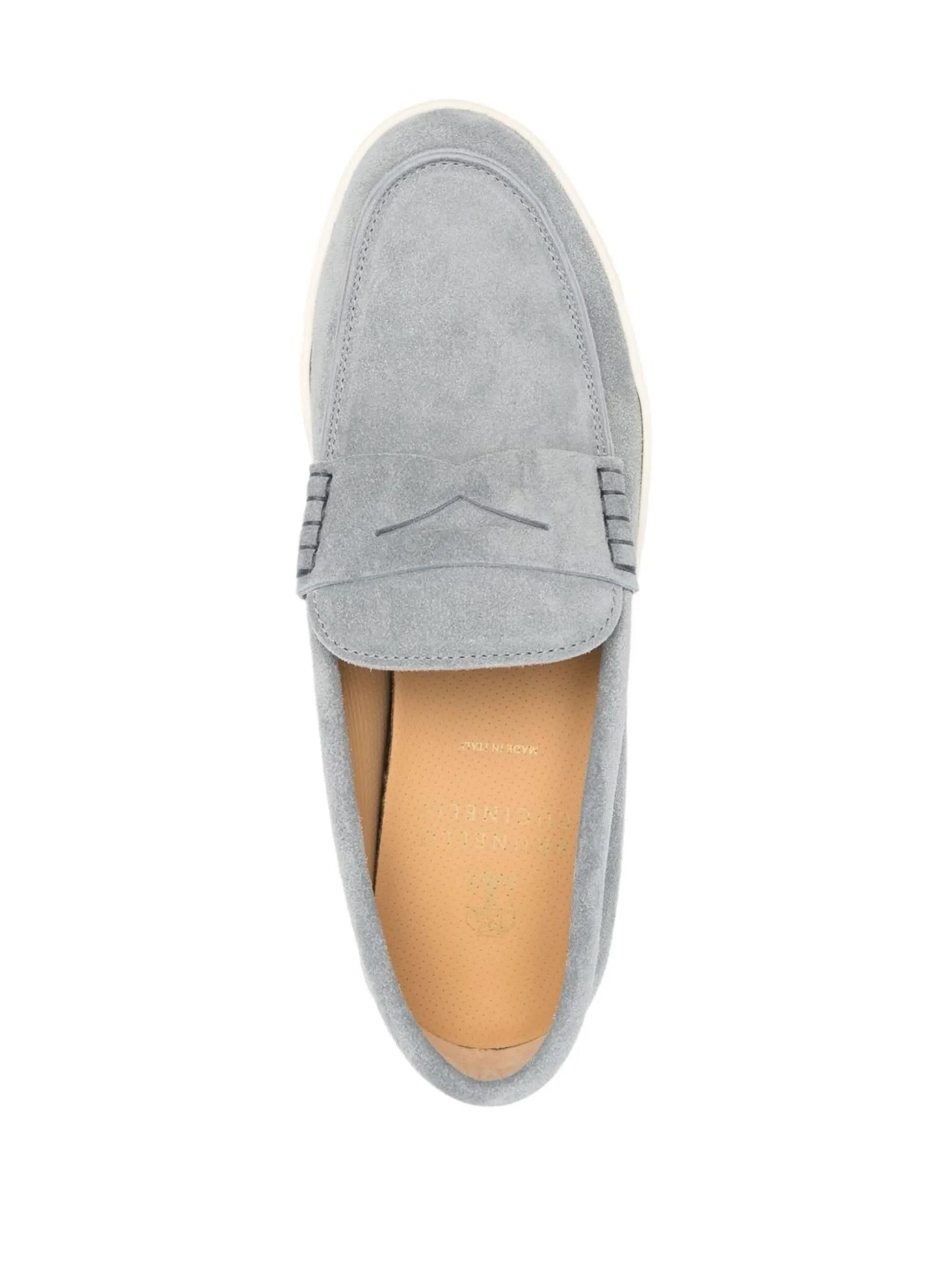 suede penny loafers