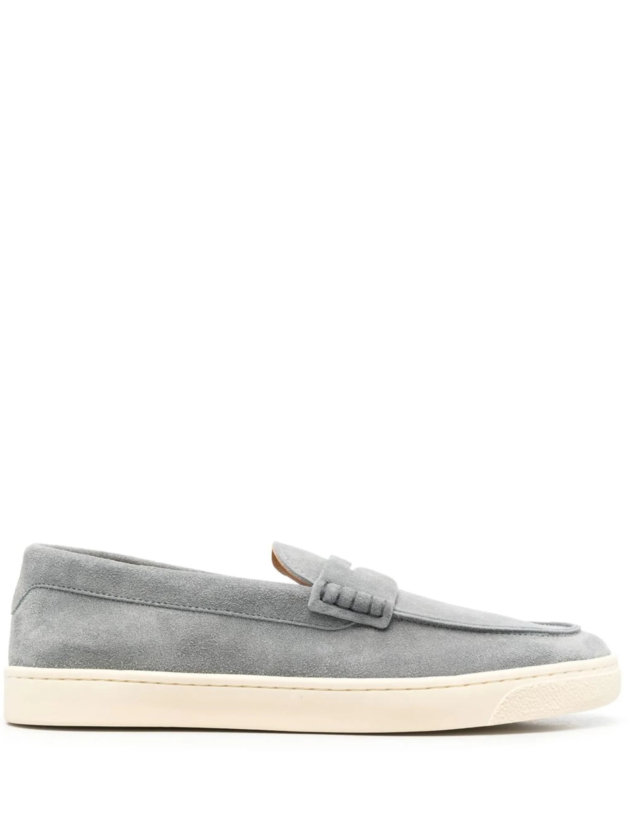 suede penny loafers