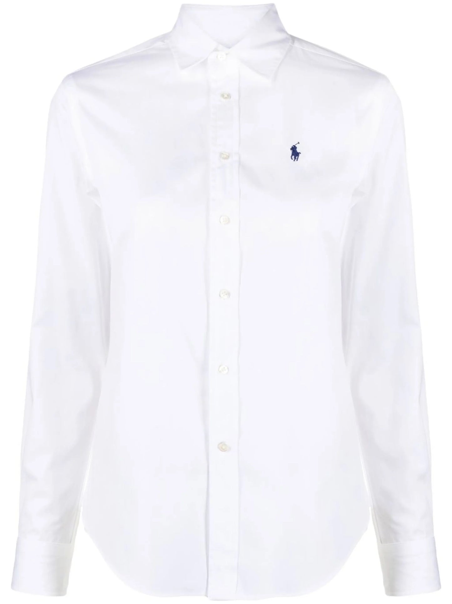 logo-embroidered shirt