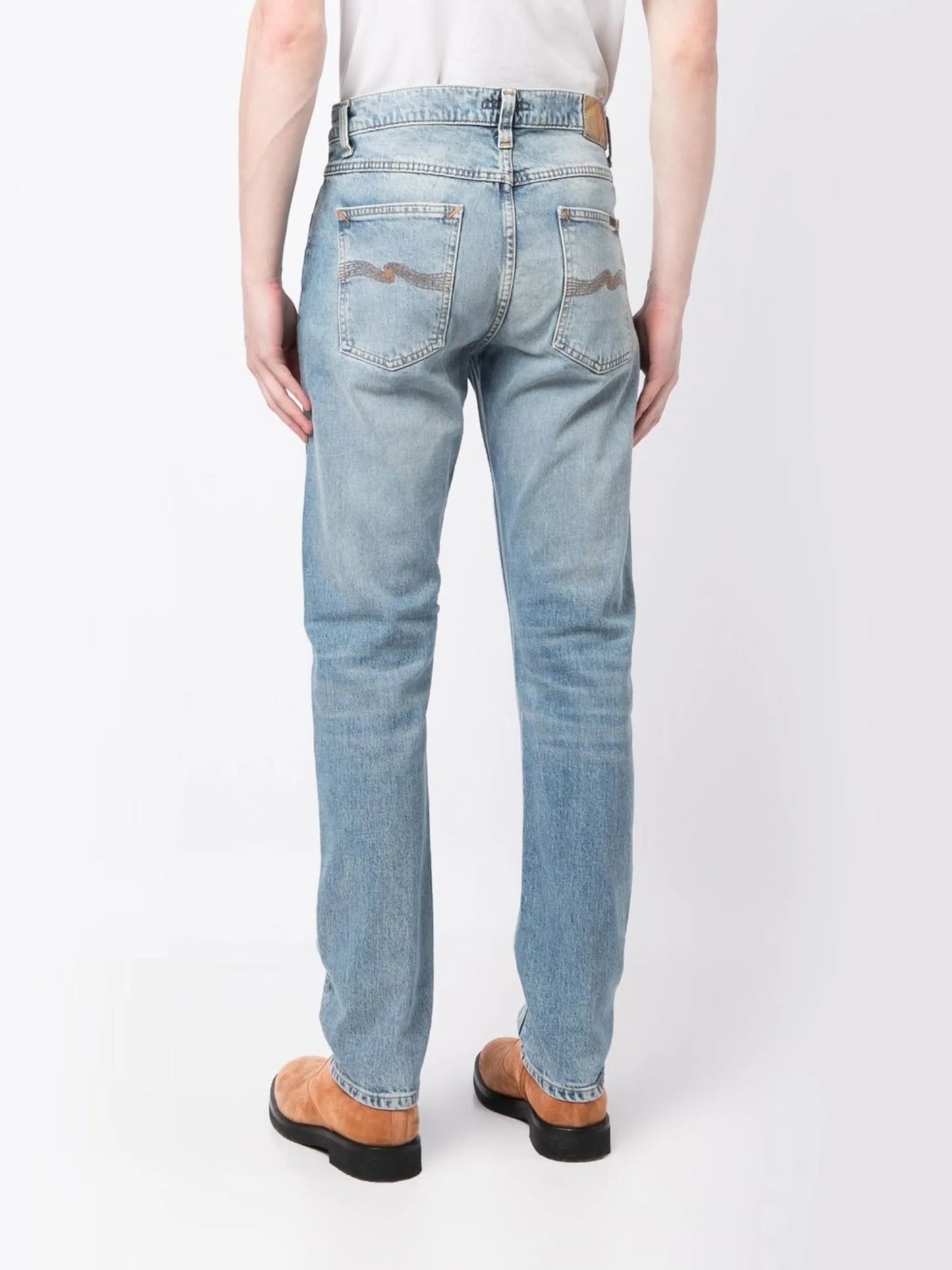 straight-leg jeans