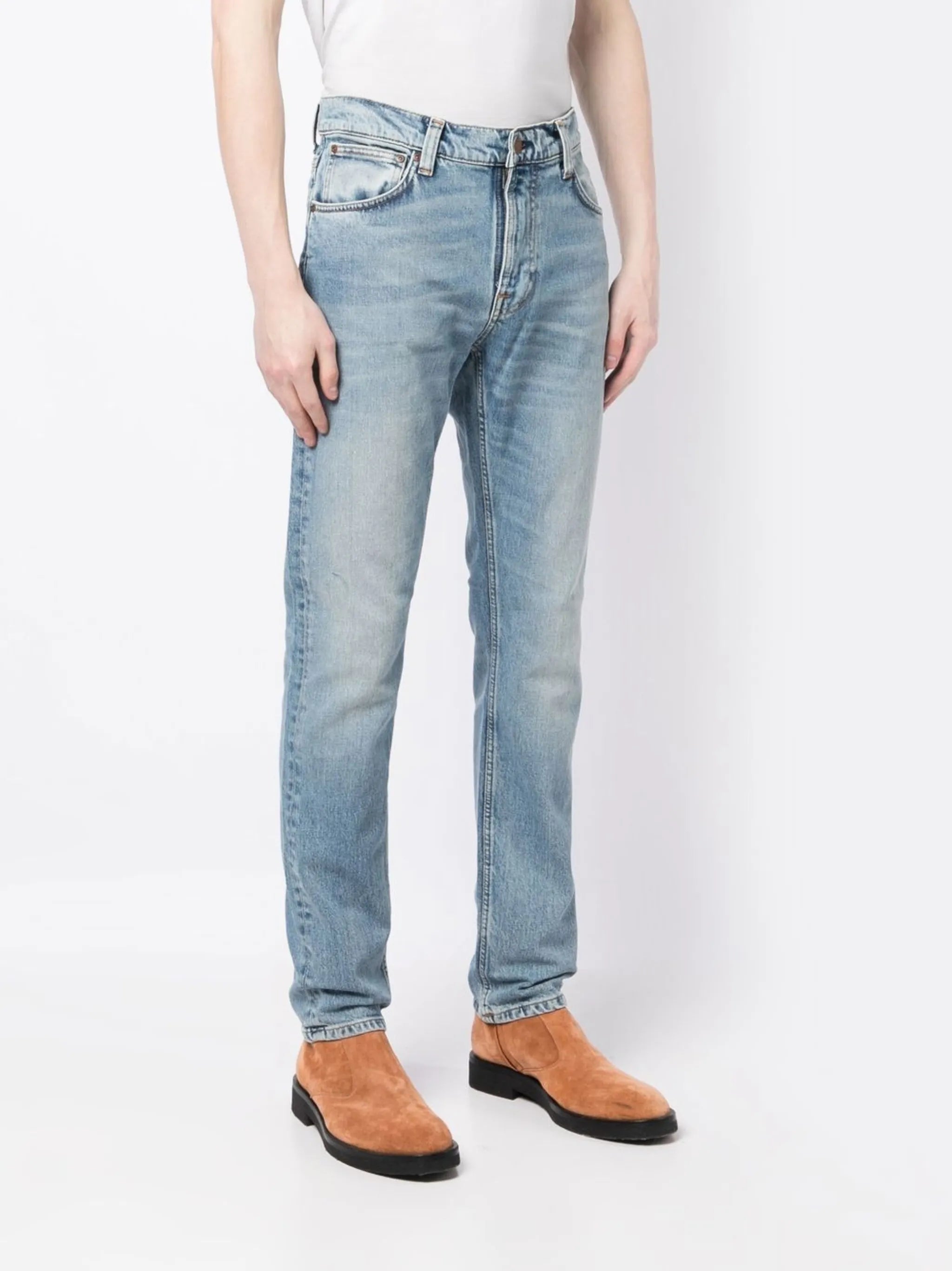 straight-leg jeans