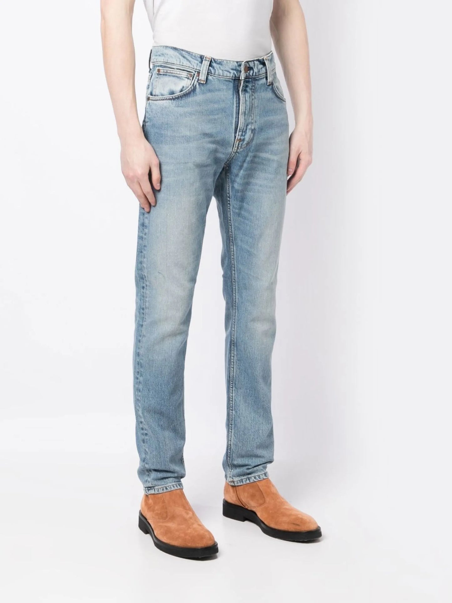straight-leg jeans
