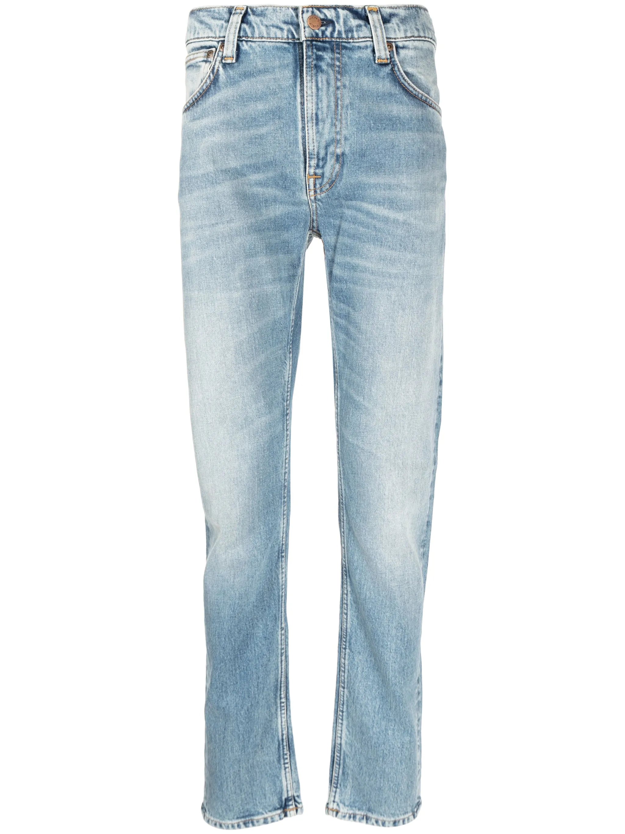 straight-leg jeans