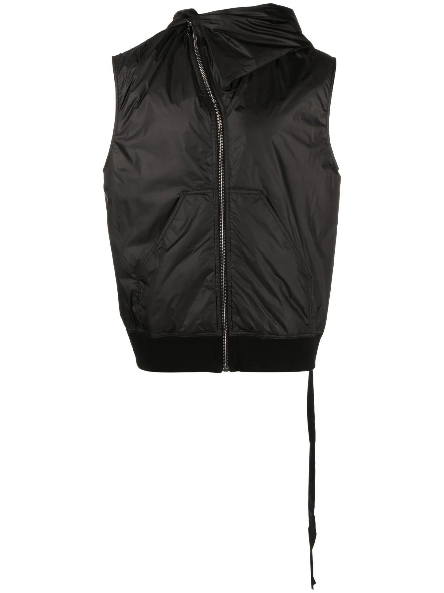 pouch-pocket zip-up hoodie