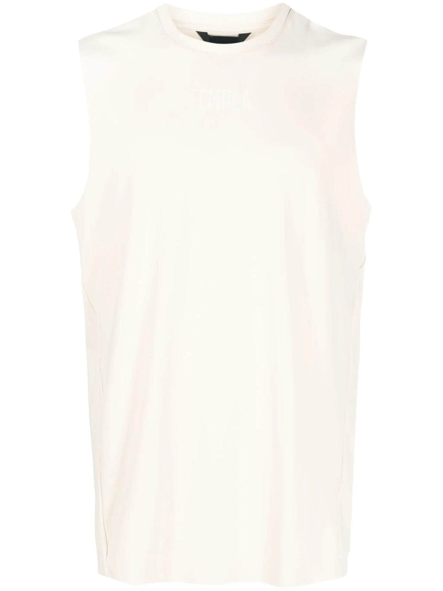 logo-embroidered tank top
