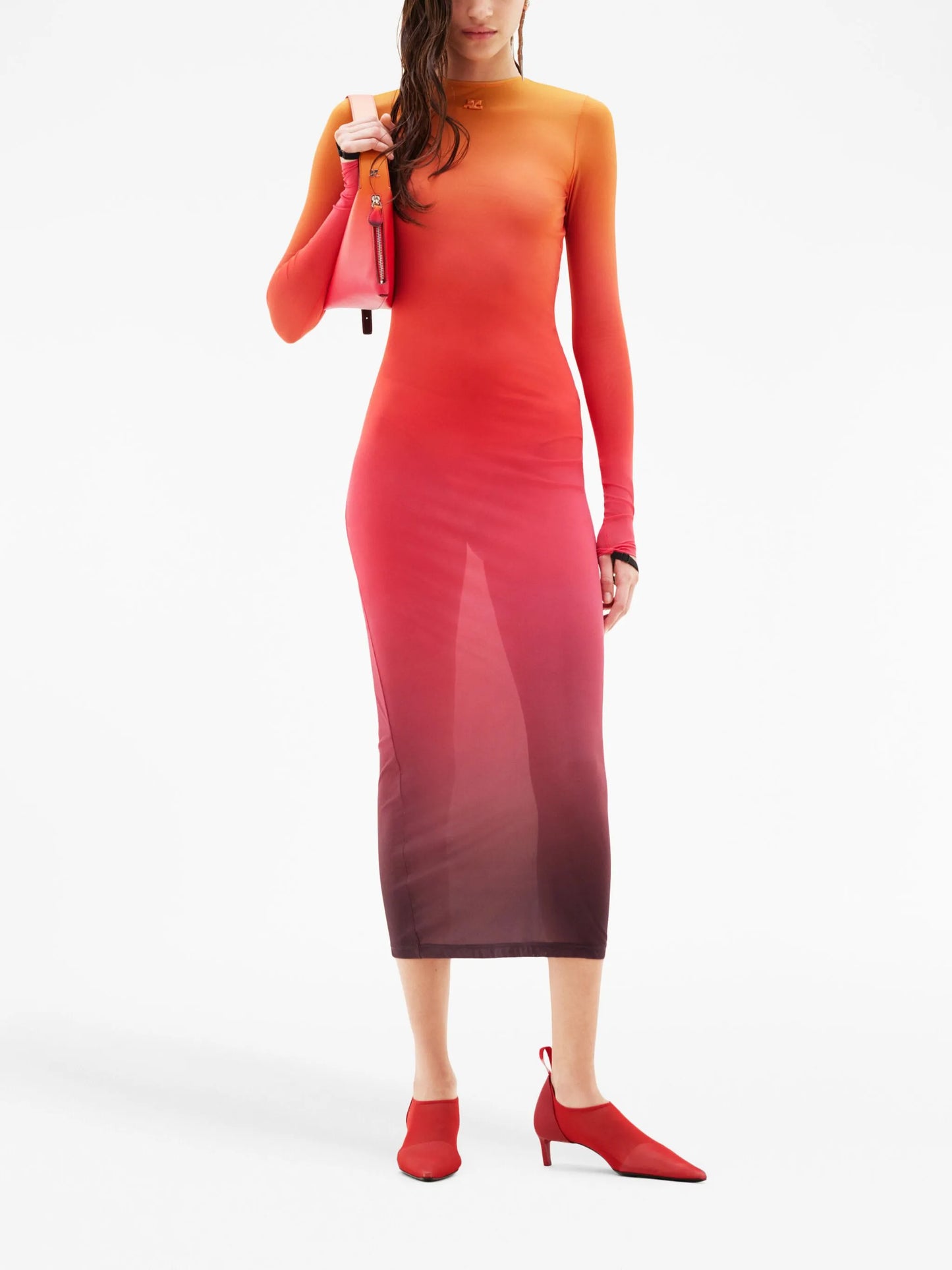 Sunset gradient-effect dress