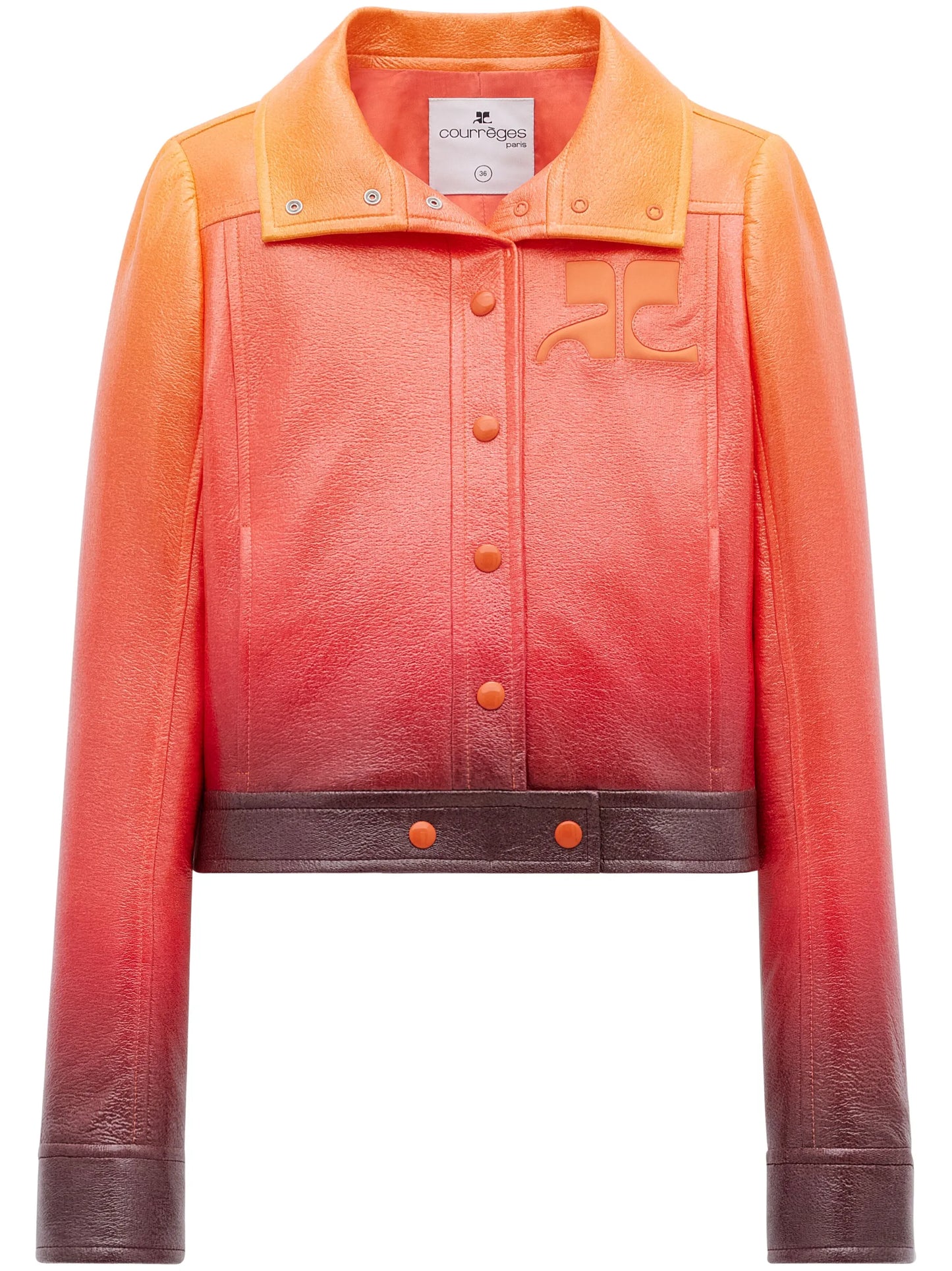 Vinyle gradient-effect jacket