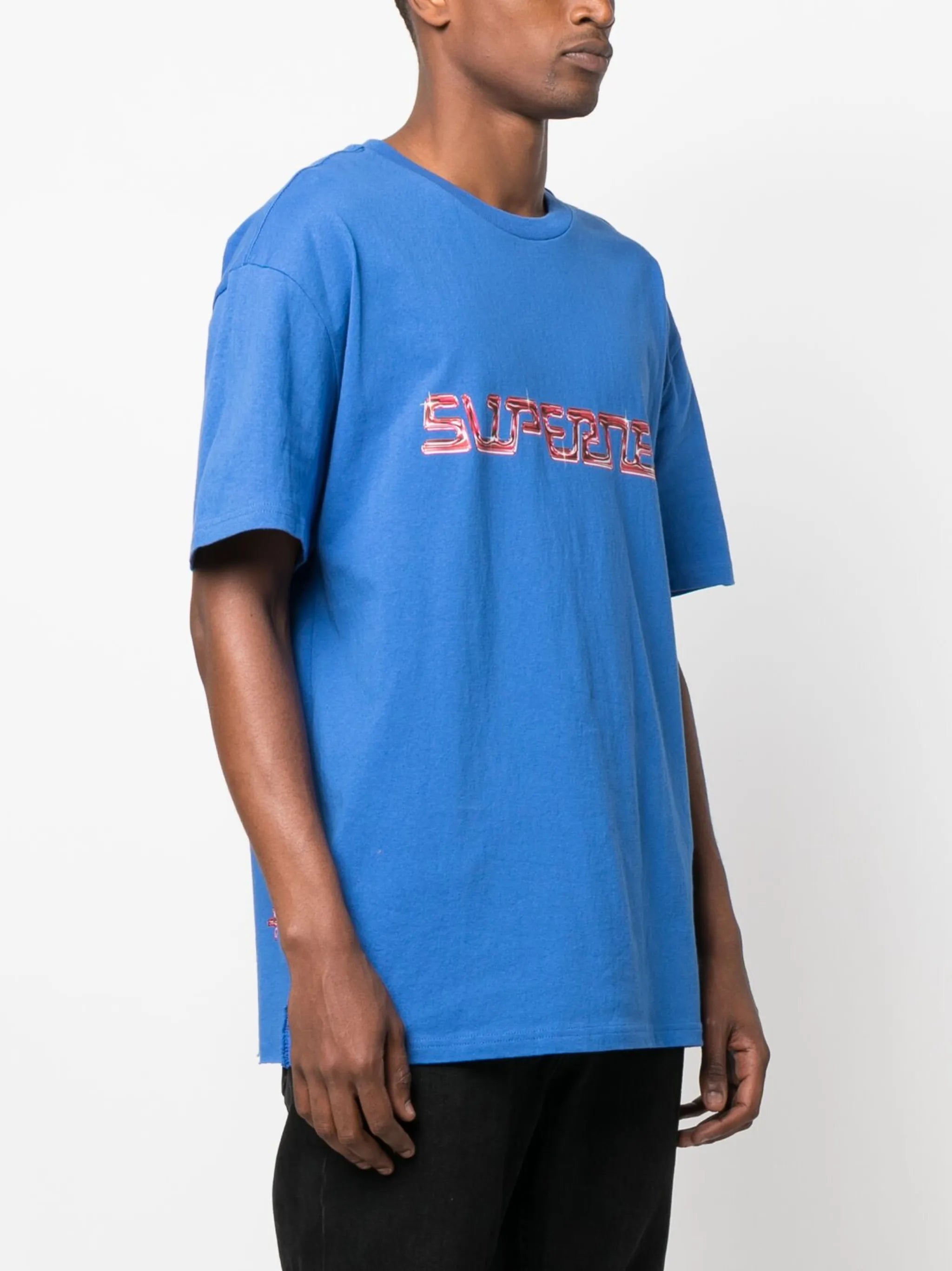 Supernet-print cotton T-shirt