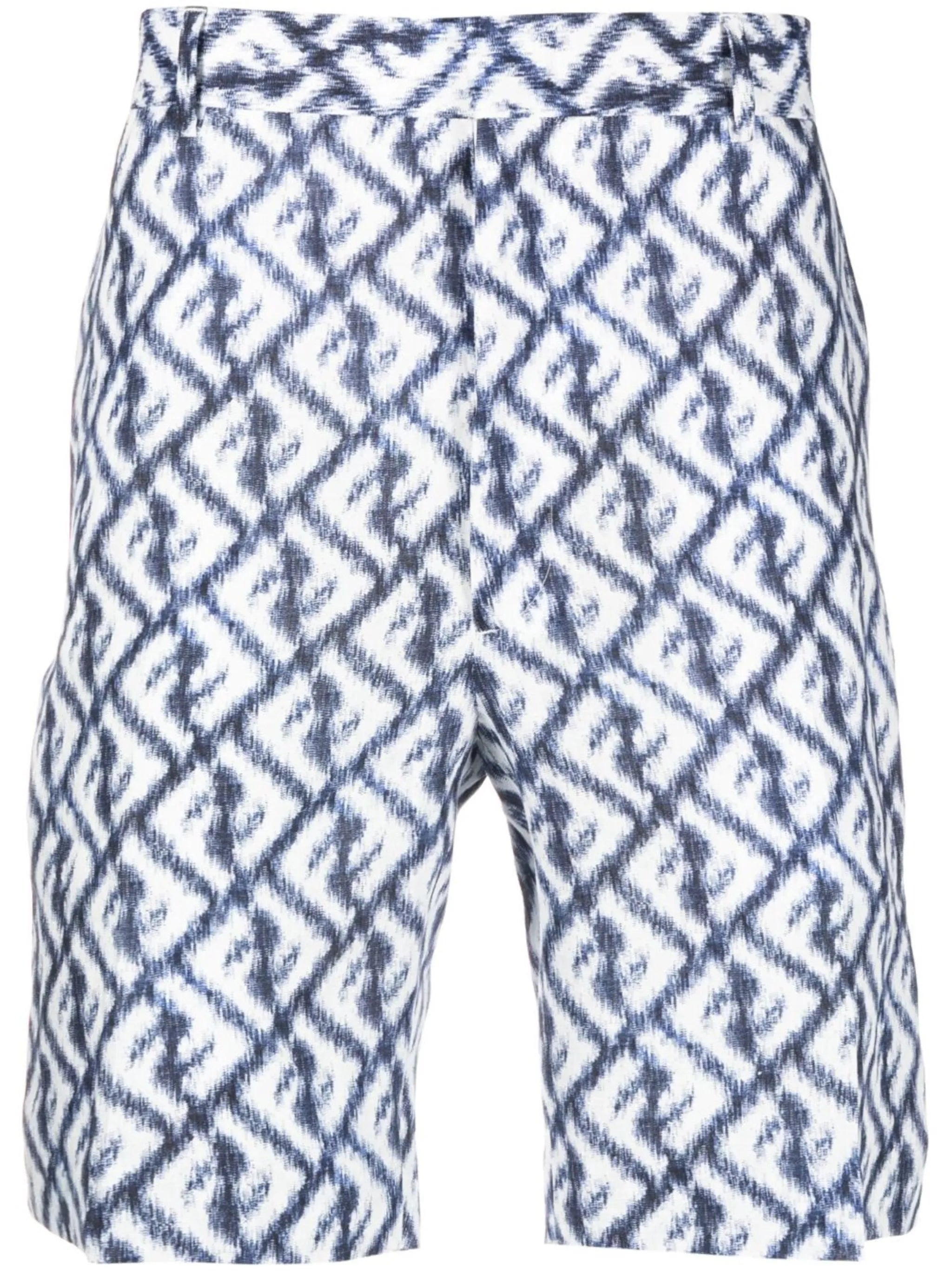 monogram-print chino shorts