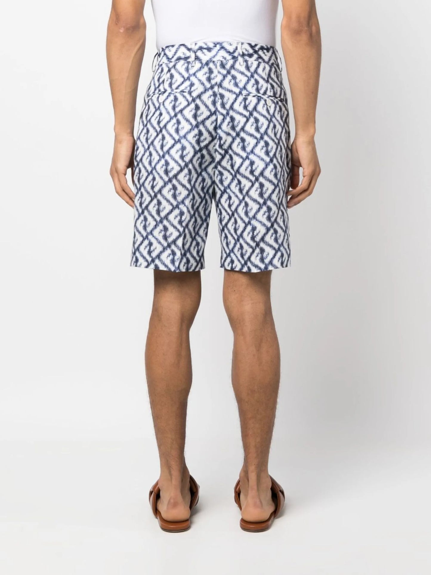 monogram-print chino shorts