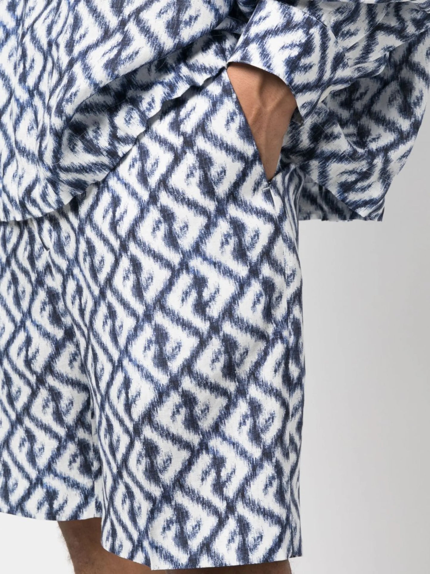monogram-print chino shorts