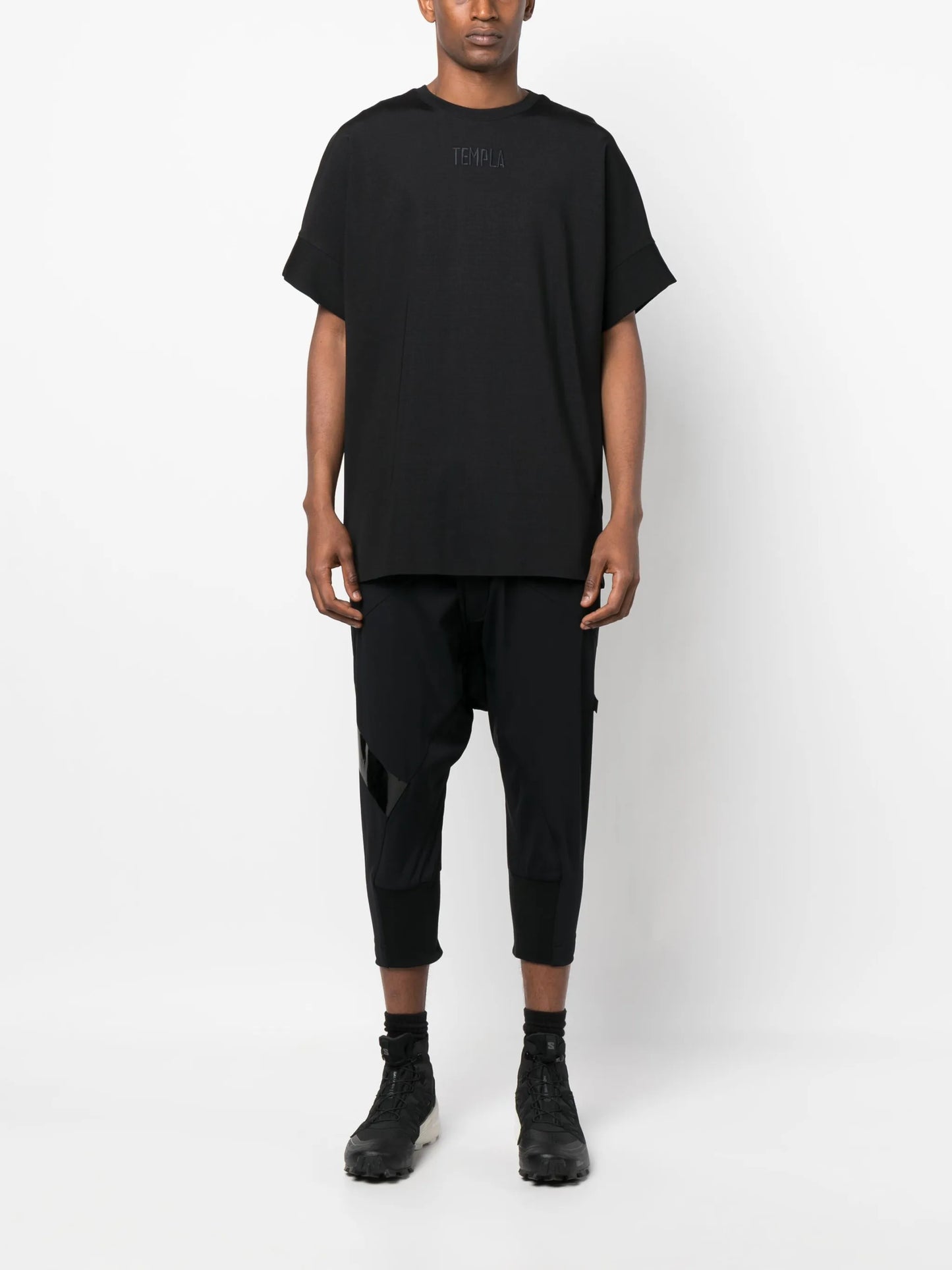 logo-embroidered crew-neck T-shirt