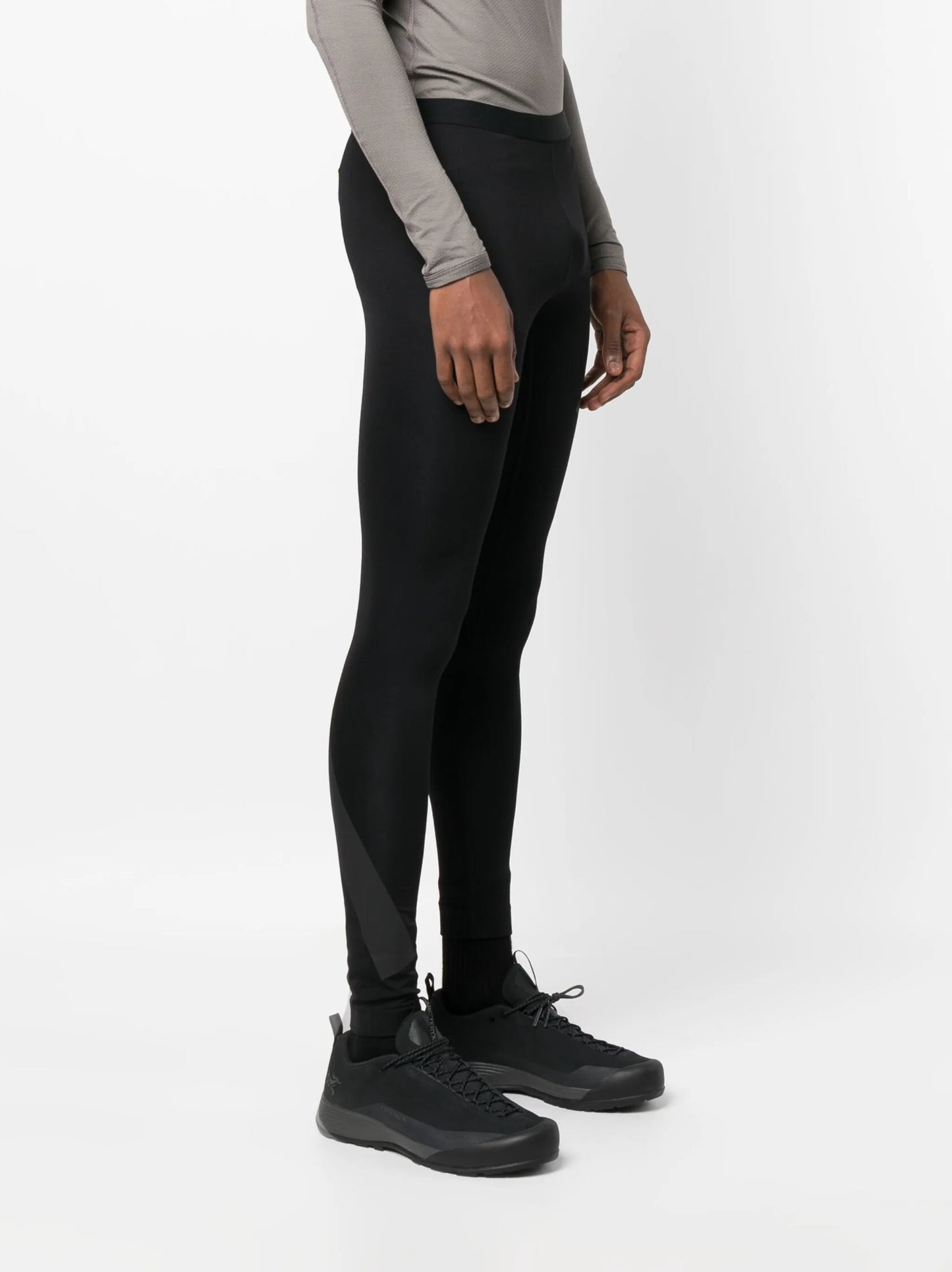 tape-detailing low-rise leggings