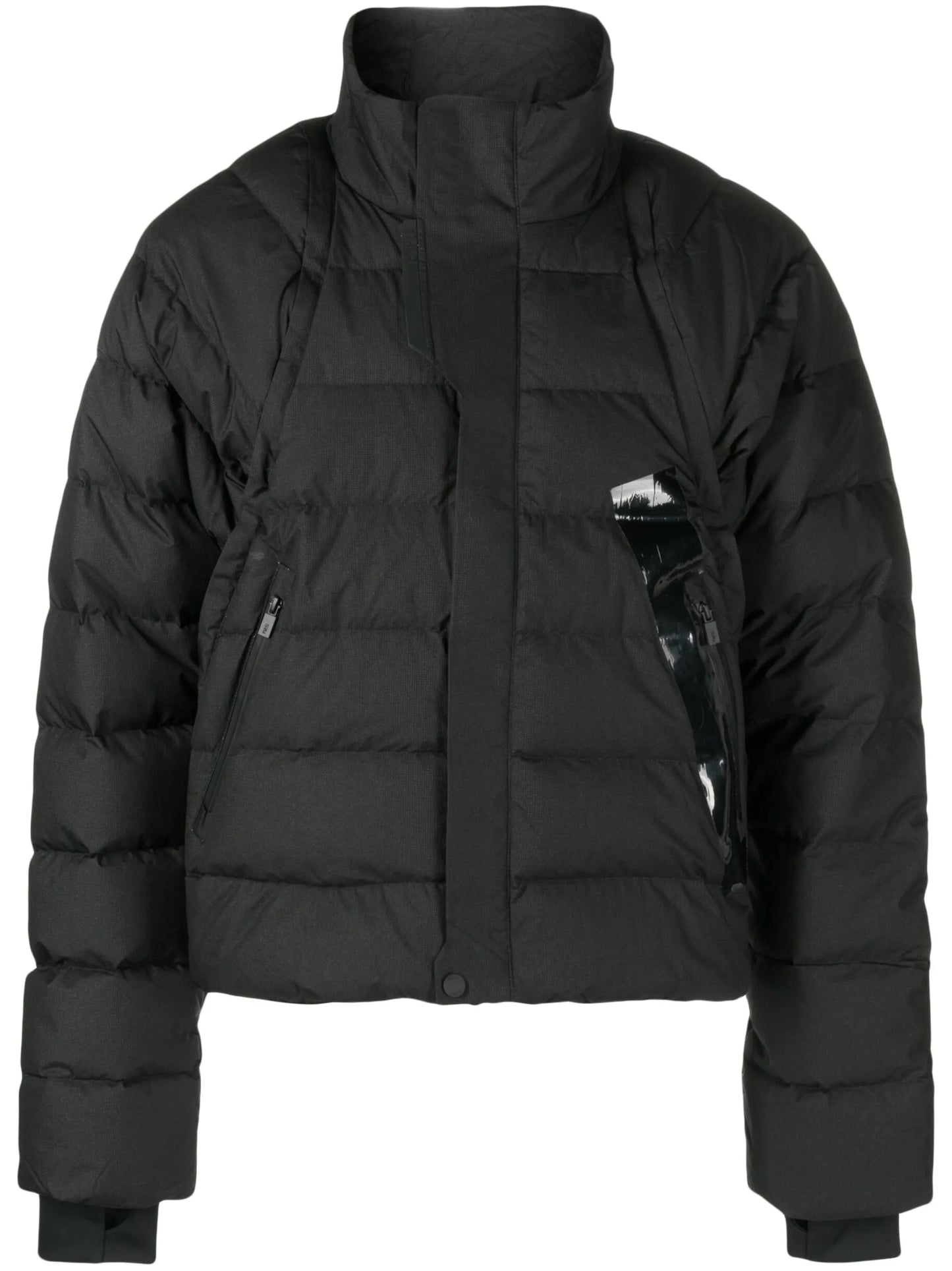 zipped-up padded jacket
