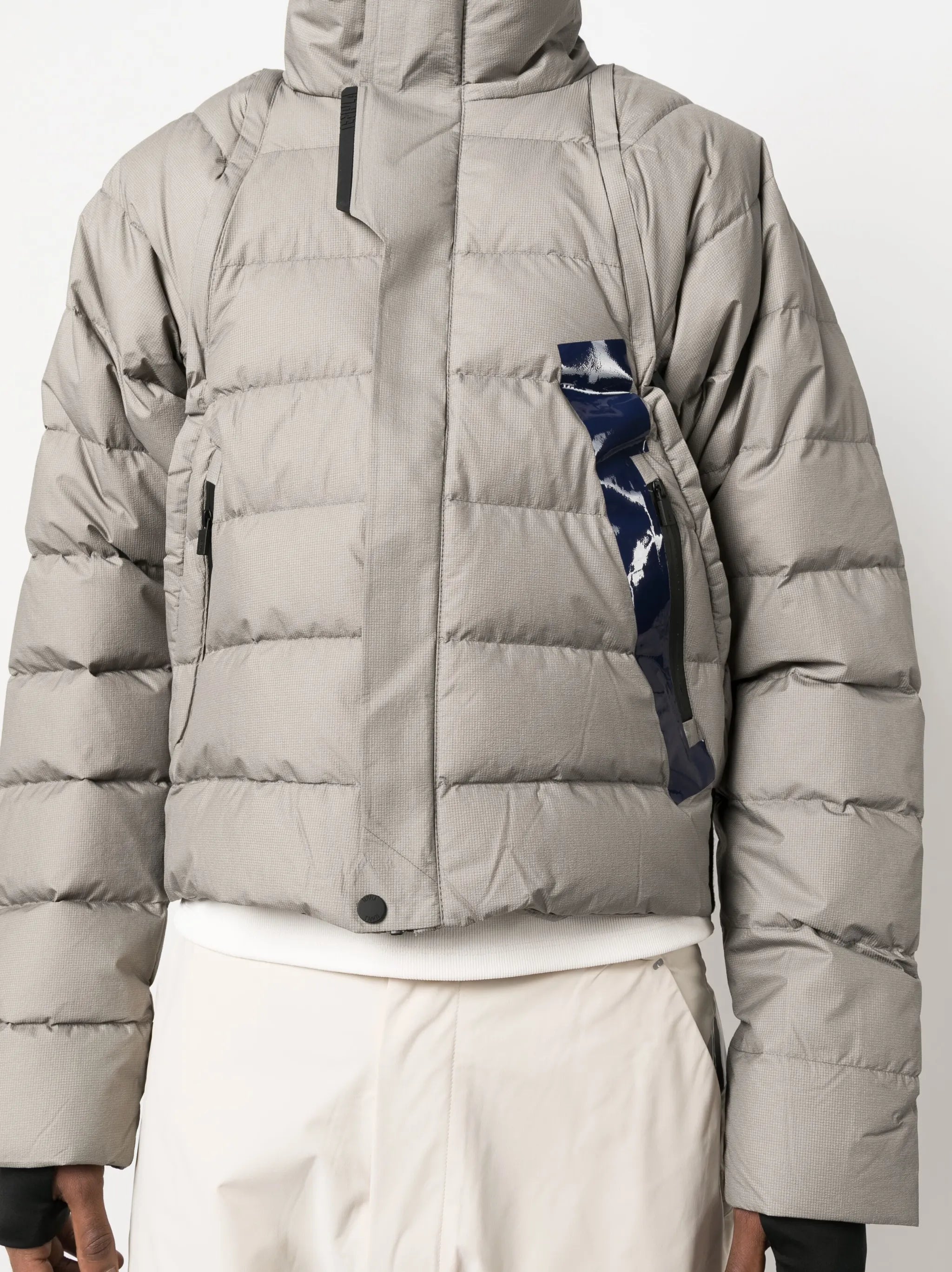 Modular padded down jacket