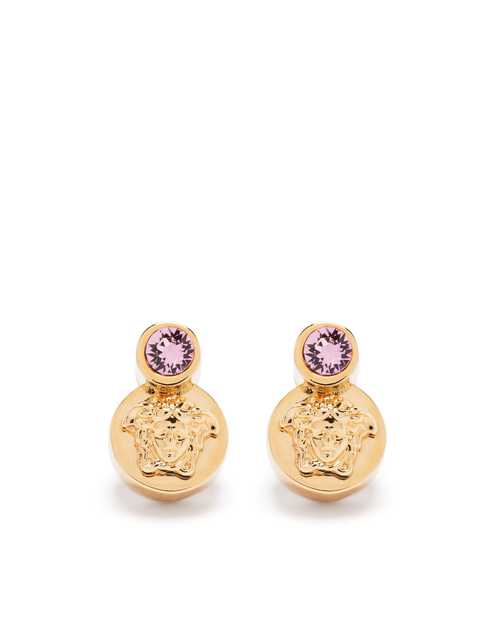 Medusa-plaque stud earrings