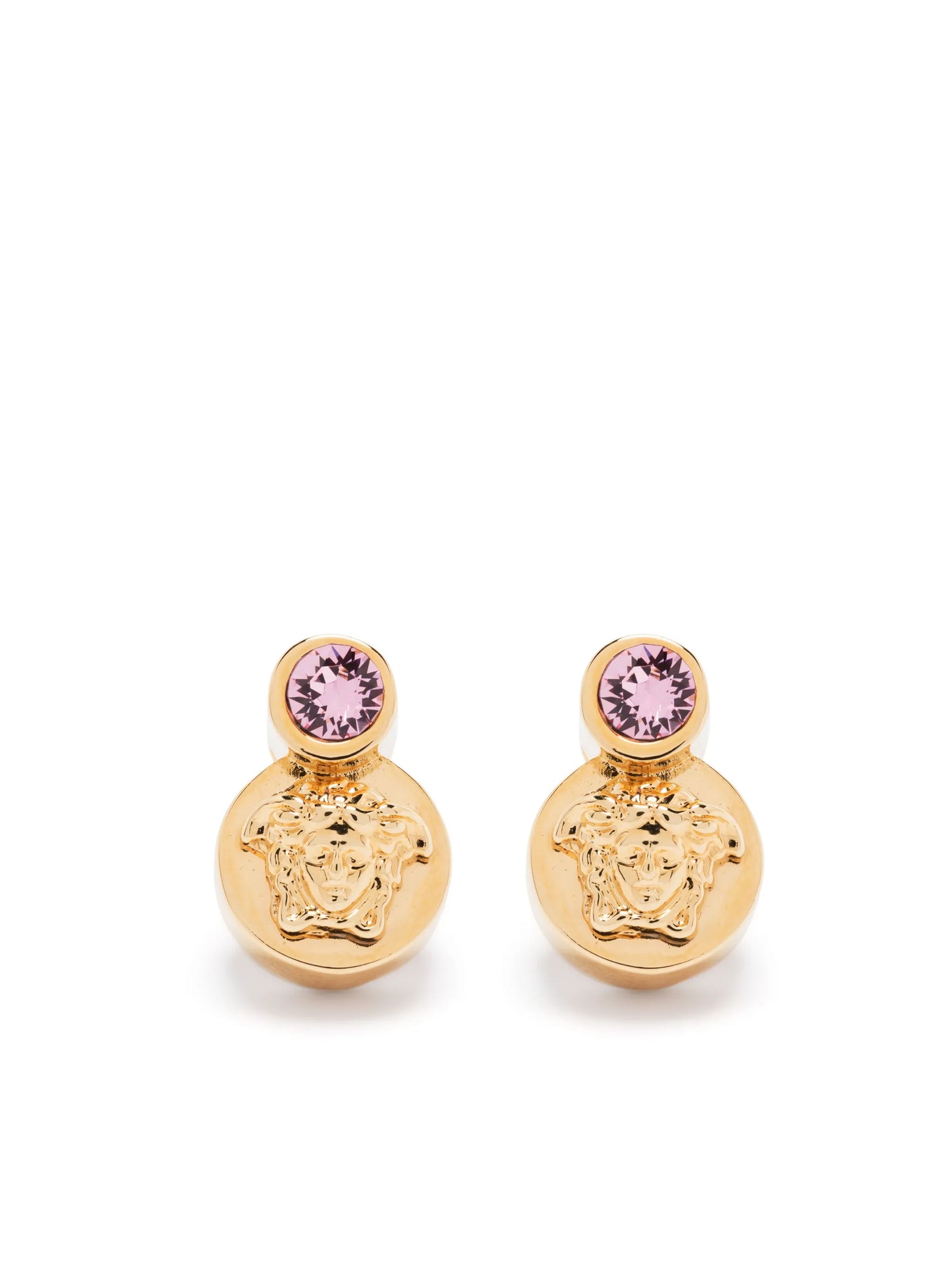 Medusa-plaque stud earrings