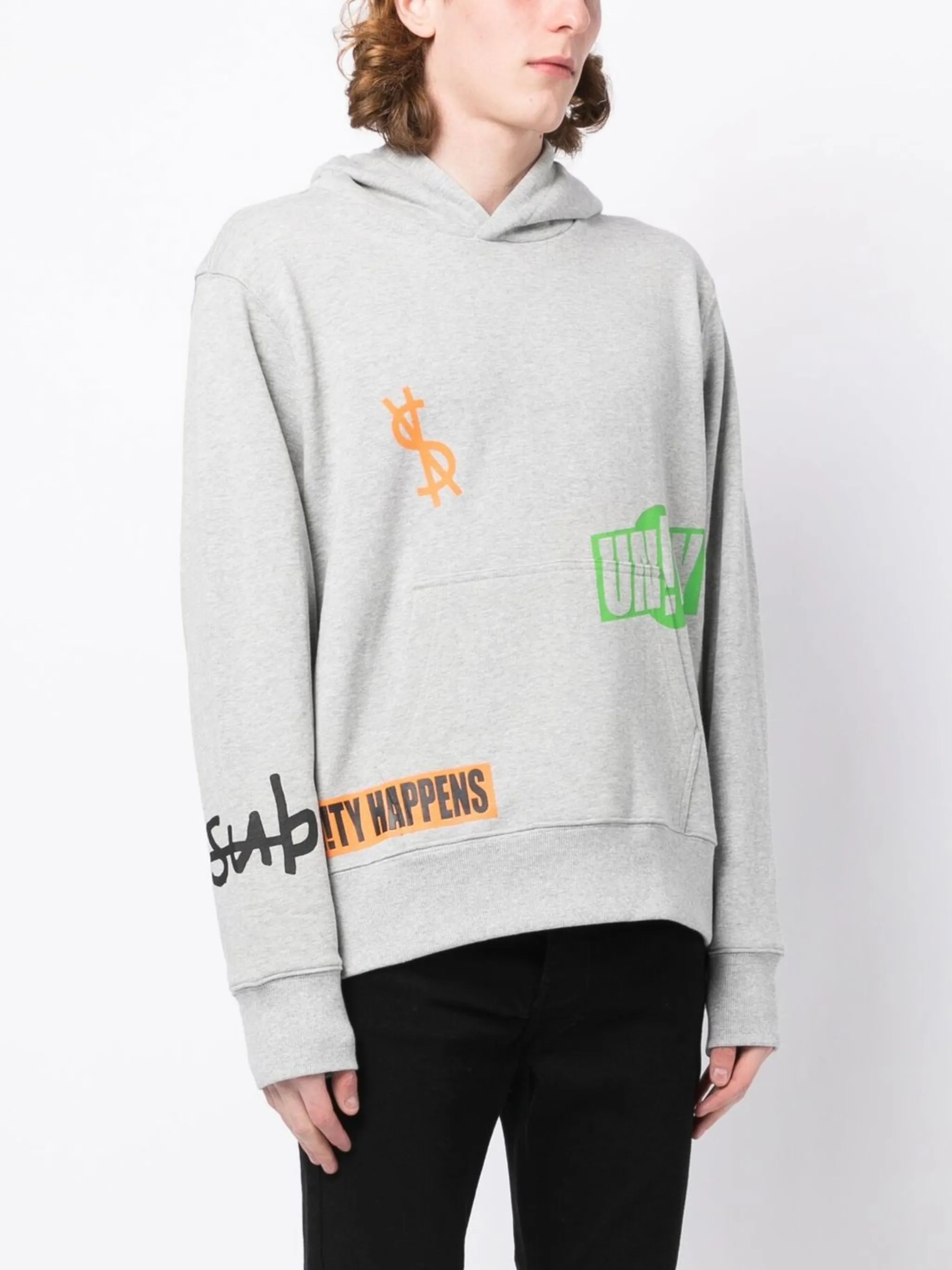 cotton logo-print hoodie