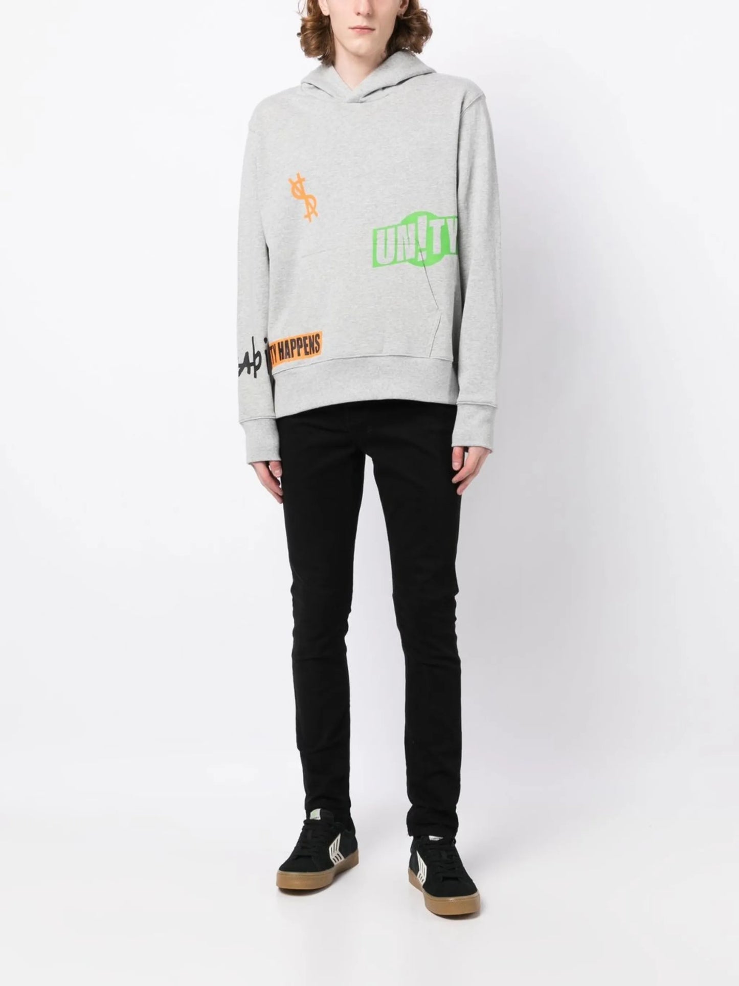 cotton logo-print hoodie