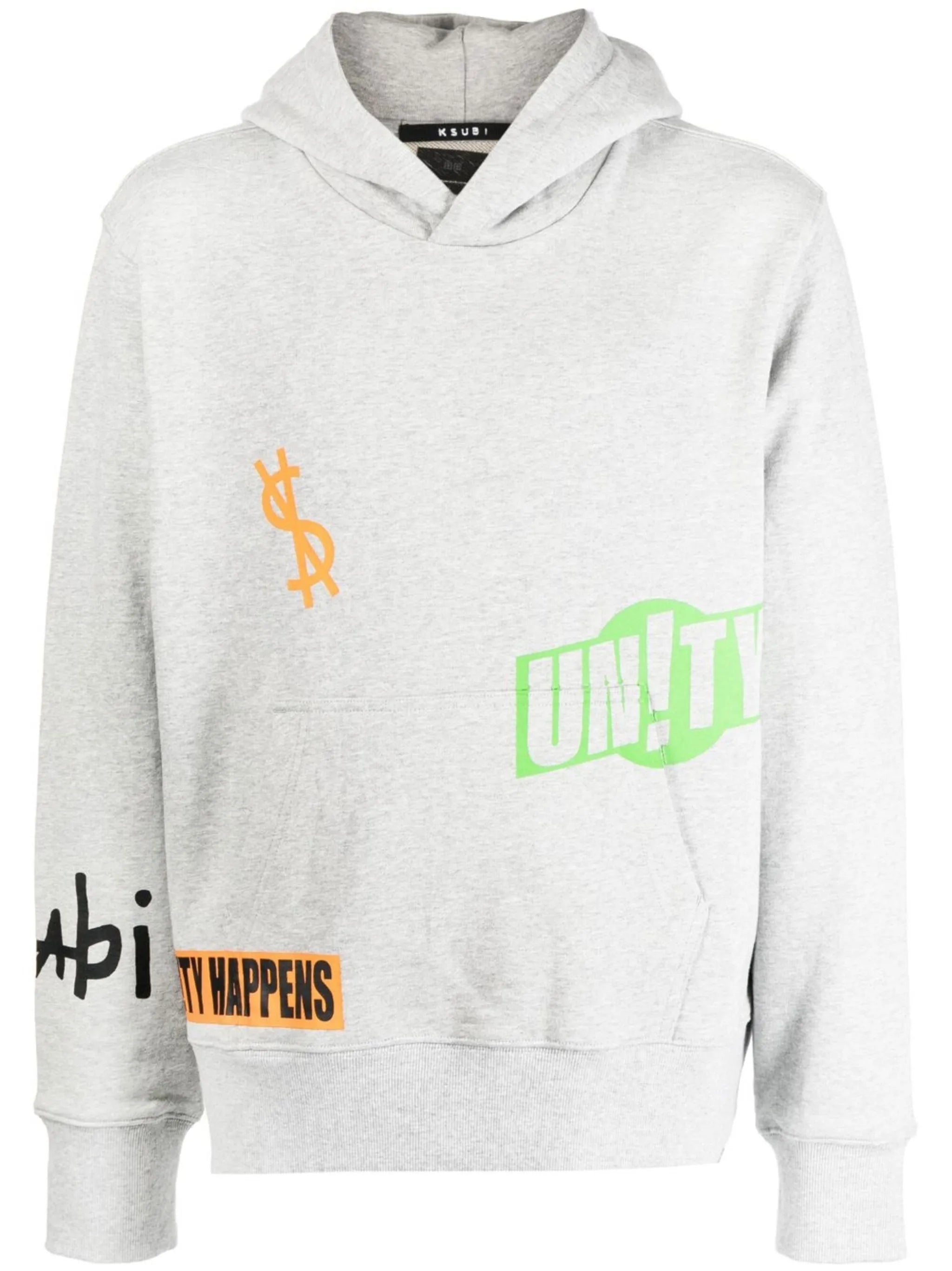 cotton logo-print hoodie