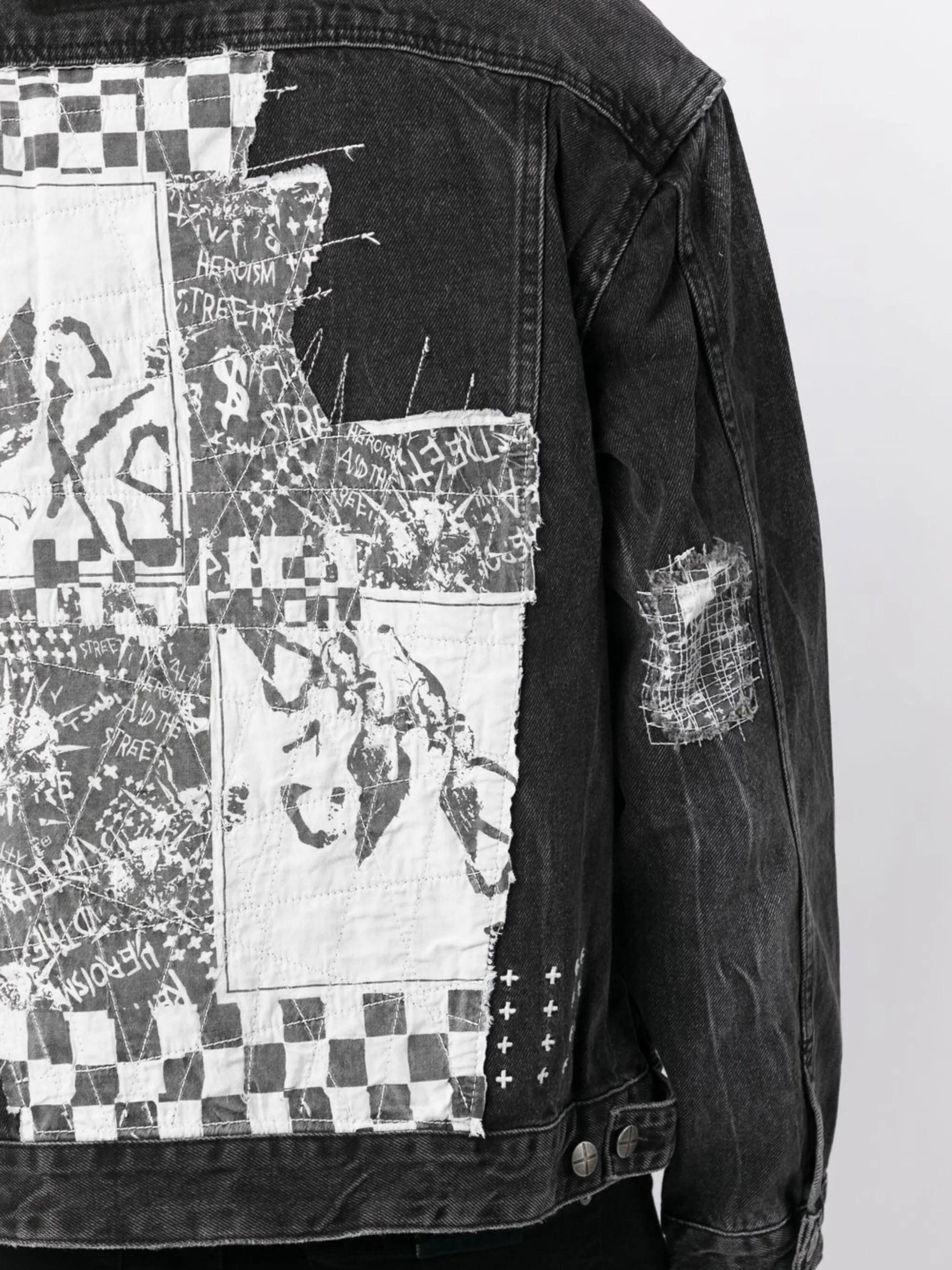 cotton distressed denim jacket