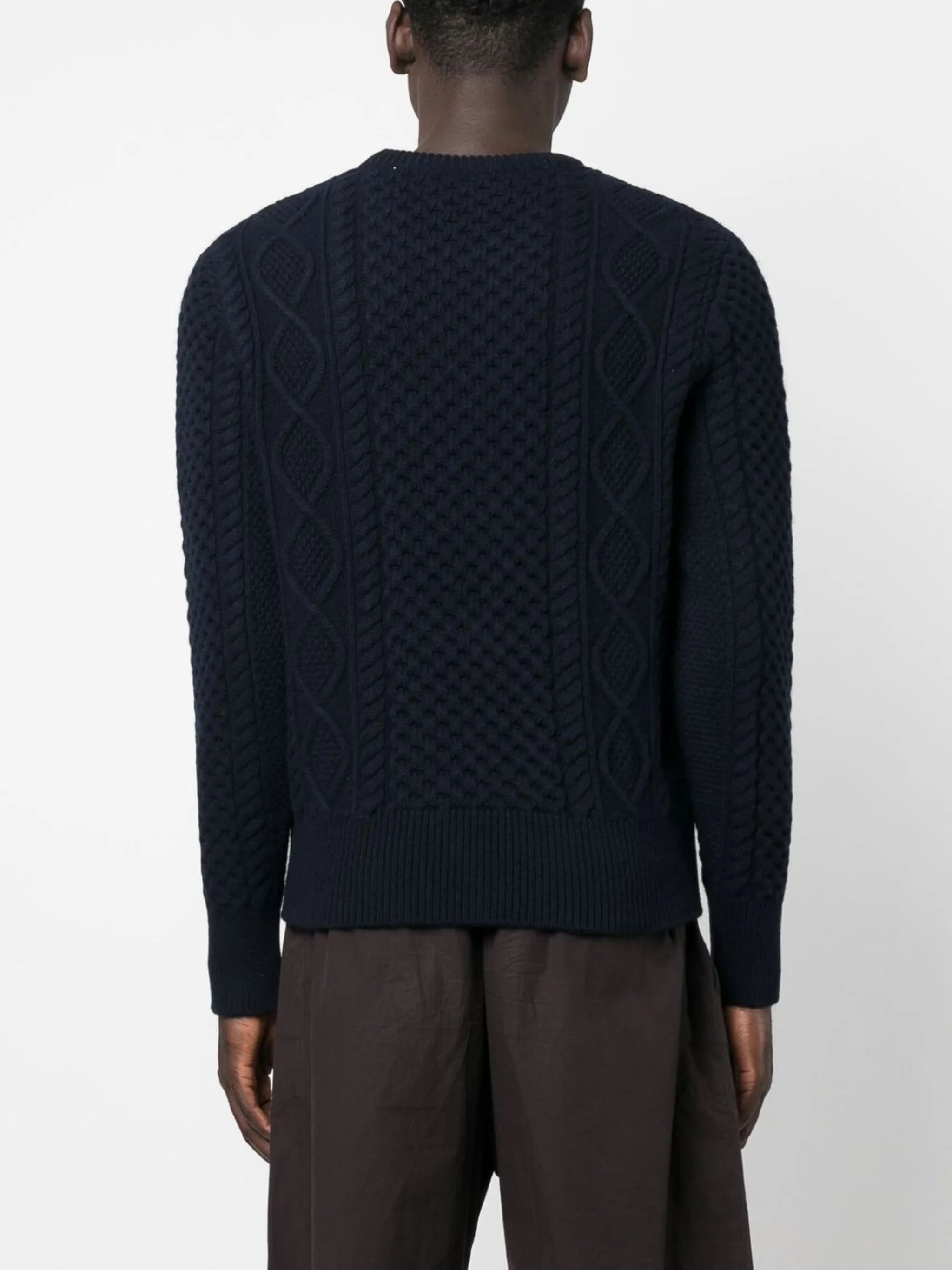 logo-embroidered crew-neck jumper