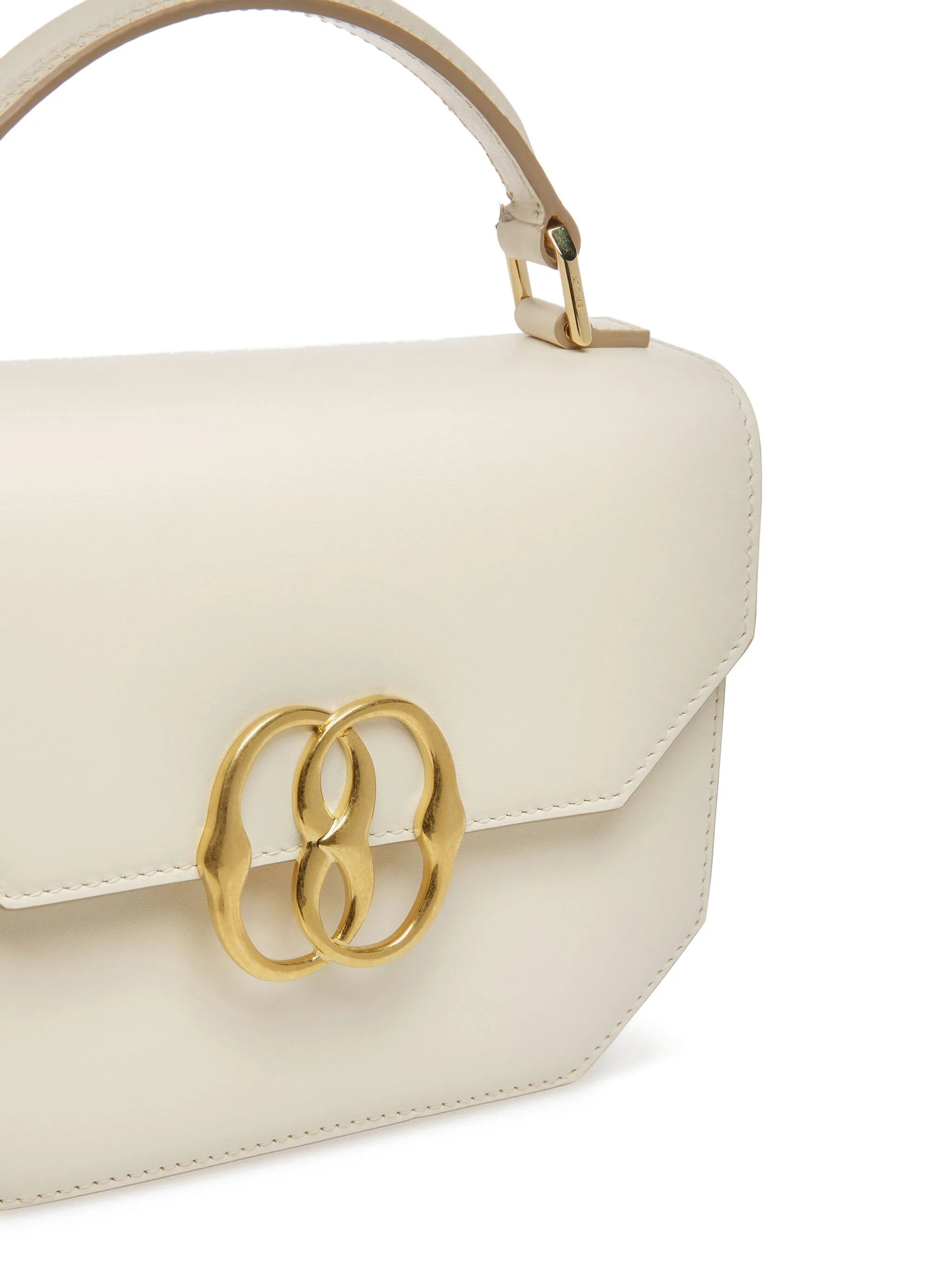 logo-plaque leather mini bag