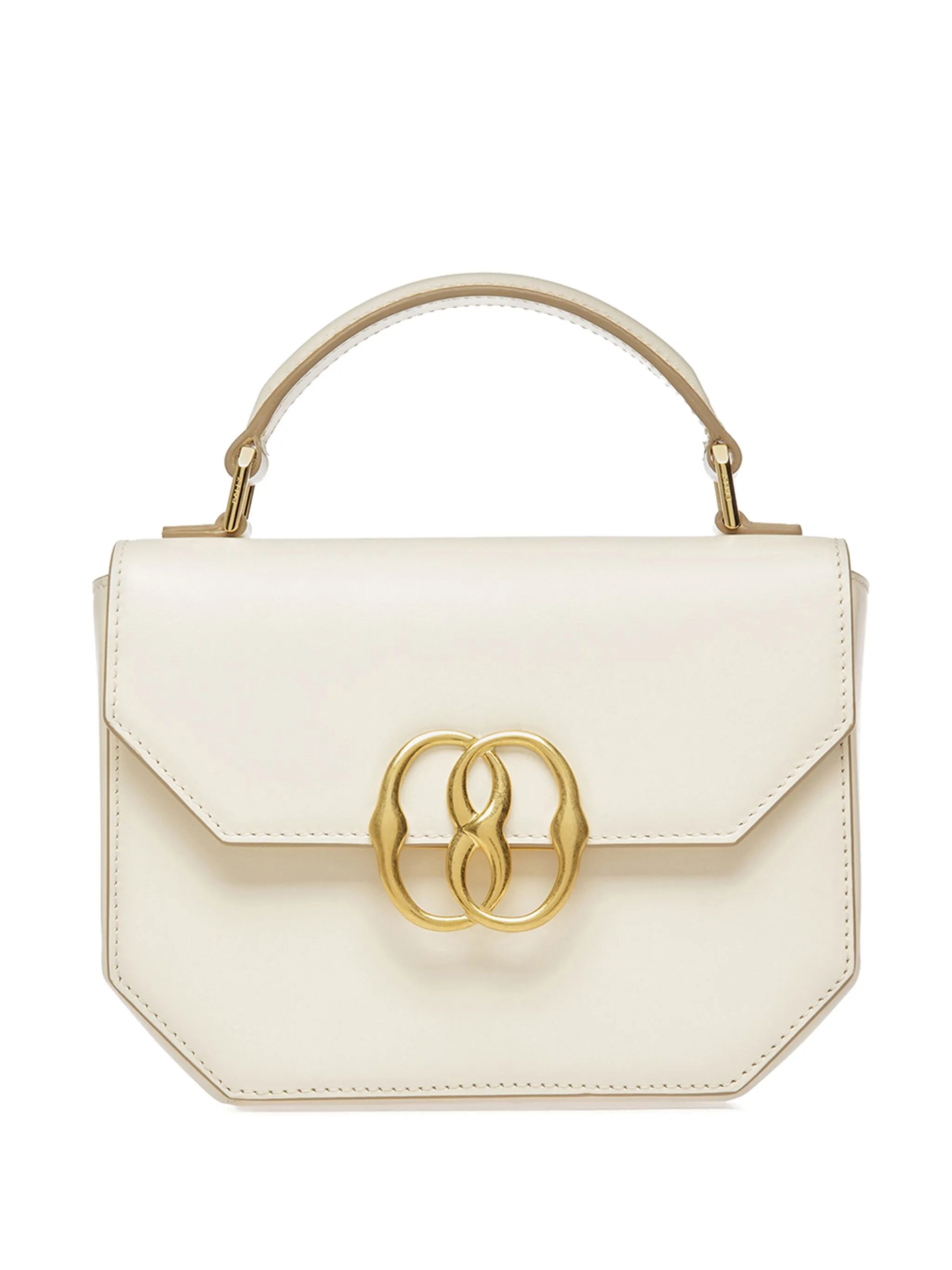 logo-plaque leather mini bag