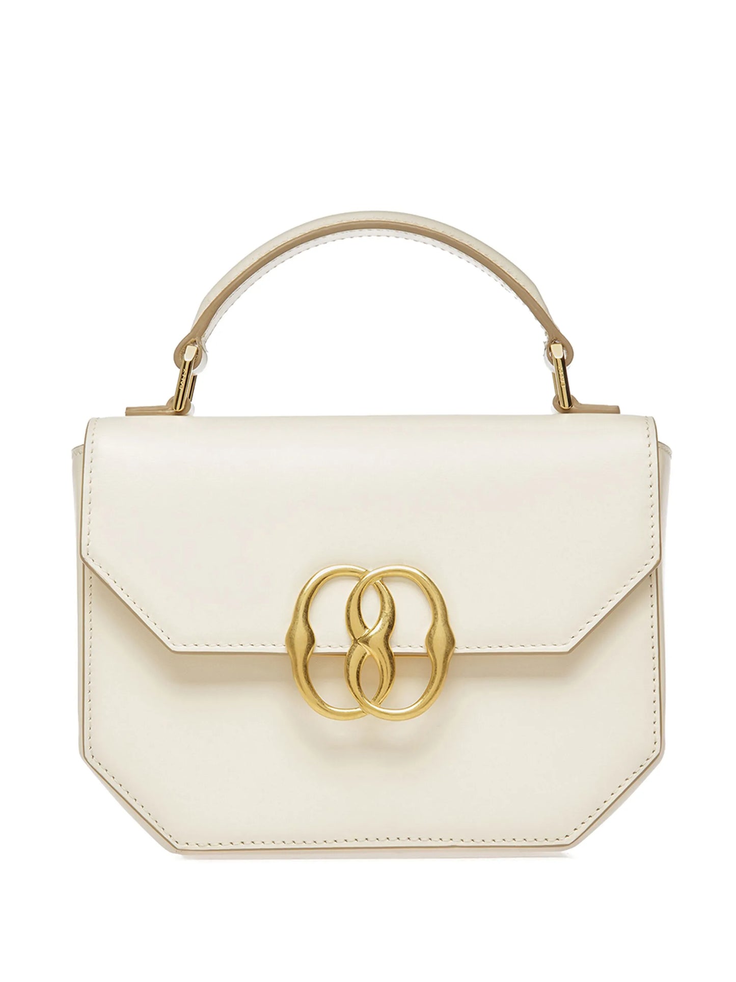 logo-plaque leather mini bag