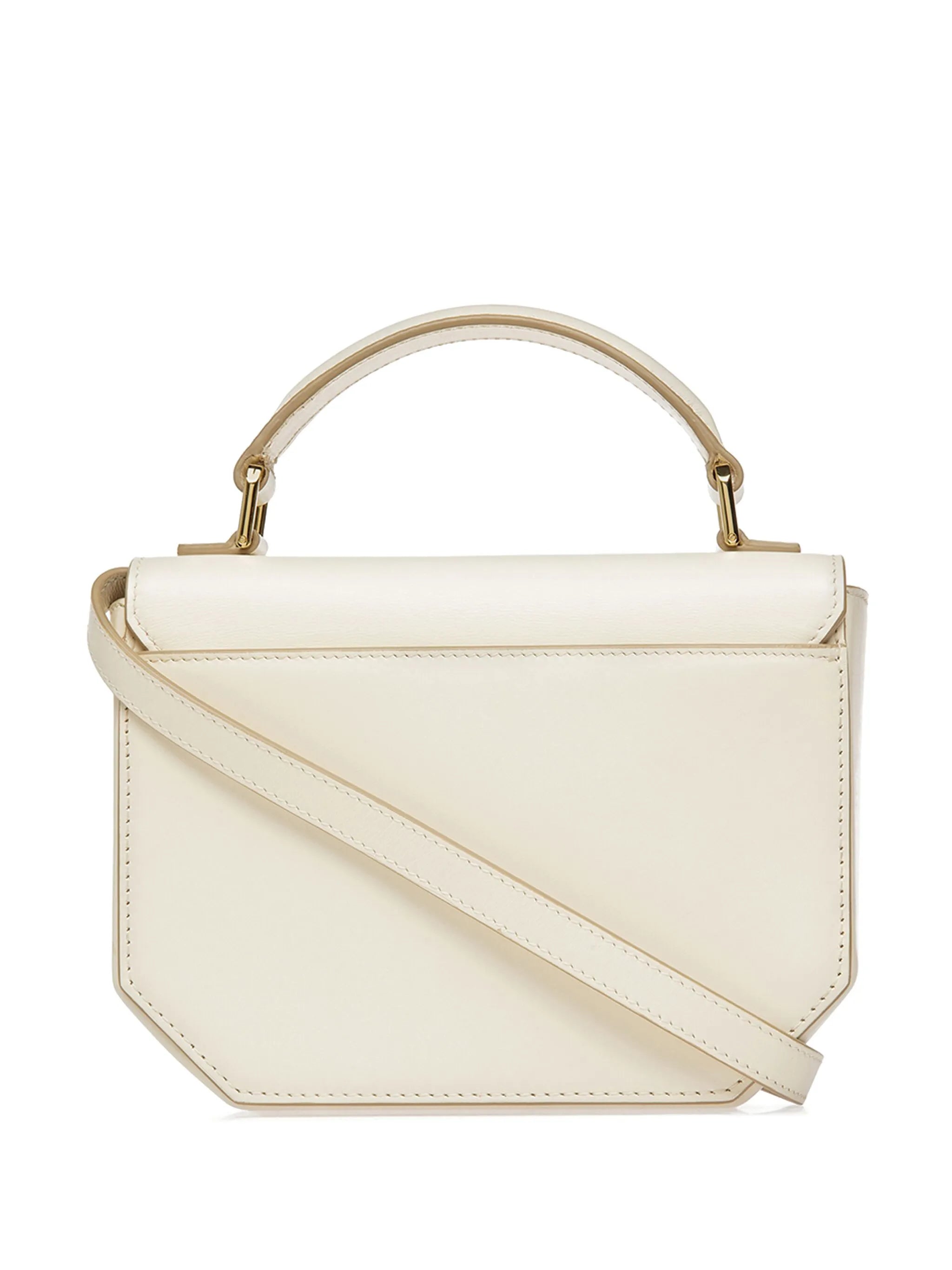 logo-plaque leather mini bag